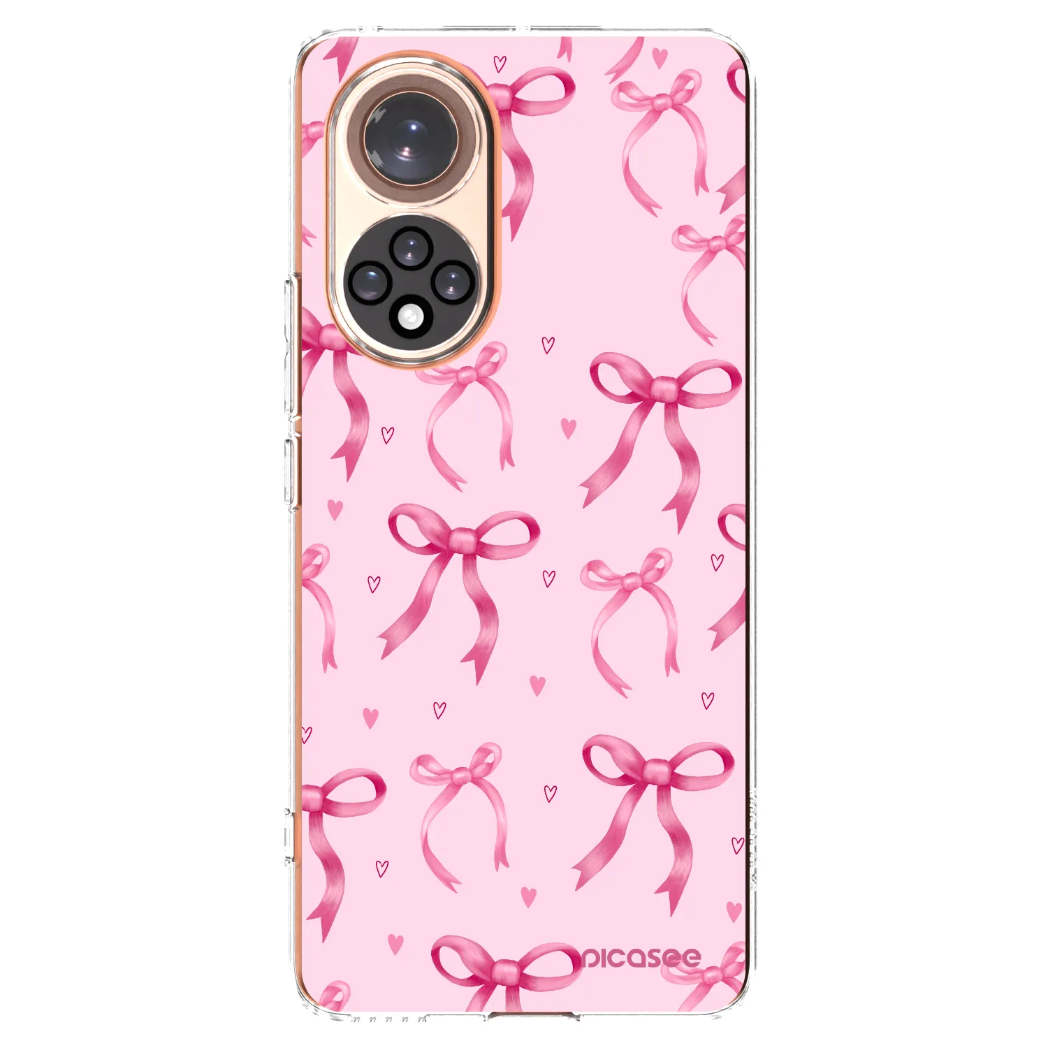 Picasee silikonowe przeźroczyste etui na Honor 50 5G - Bow Aesthetic