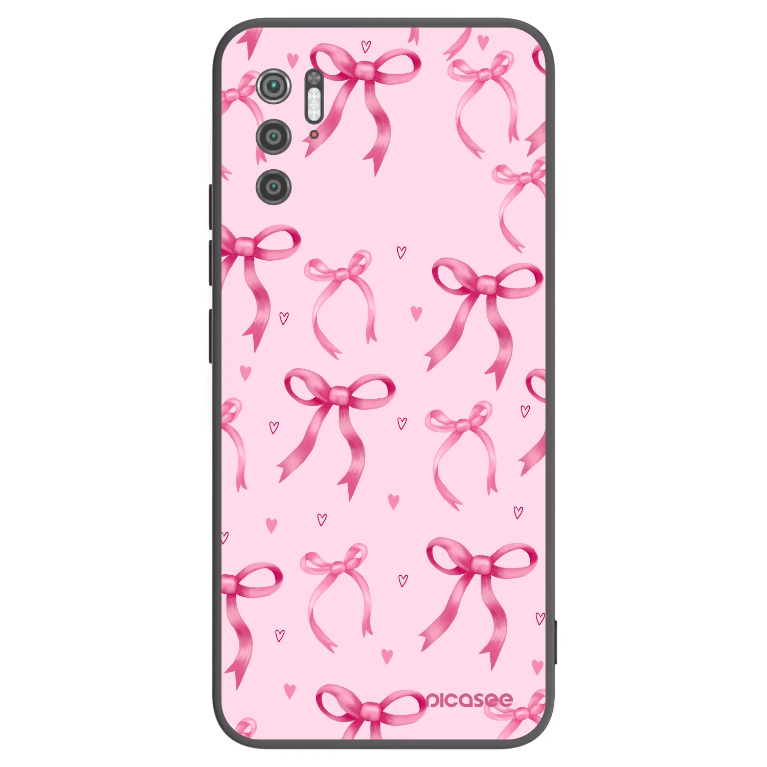 Picasee silikonowe czarne etui na Xiaomi Poco M3 Pro 5G - Bow Aesthetic