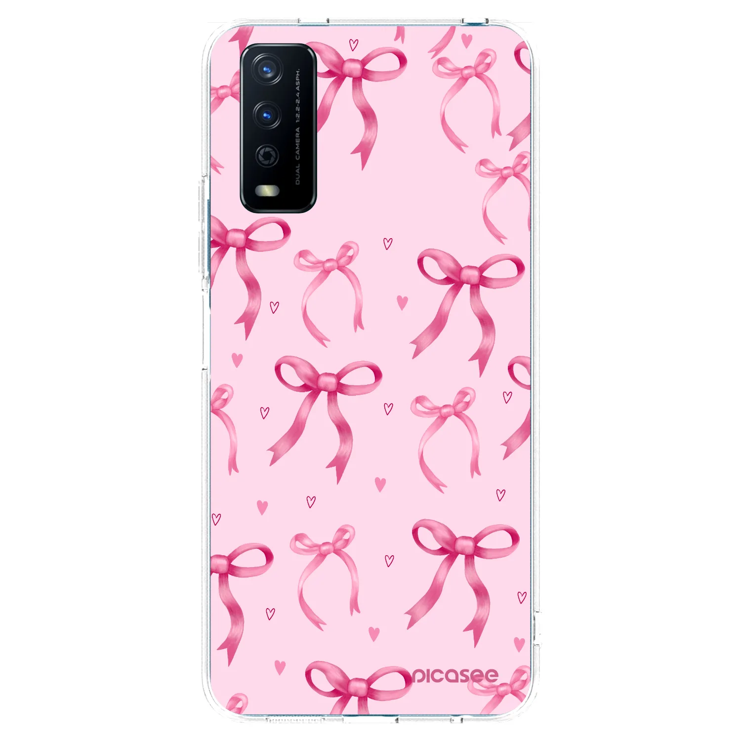 Picasee silikonowe przeźroczyste etui na Vivo Y11s - Bow Aesthetic