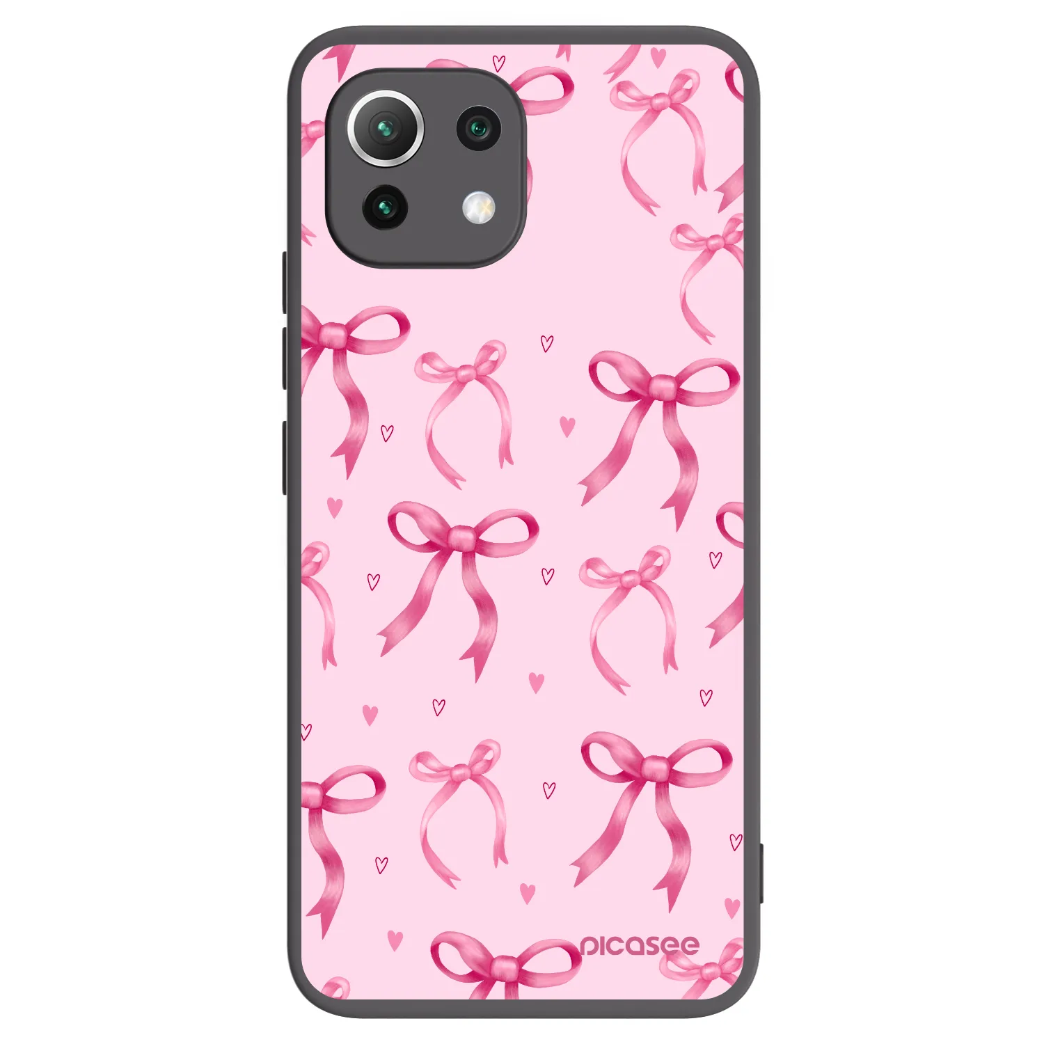 Picasee silikonowe czarne etui na Xiaomi 11 Lite 5G NE - Bow Aesthetic