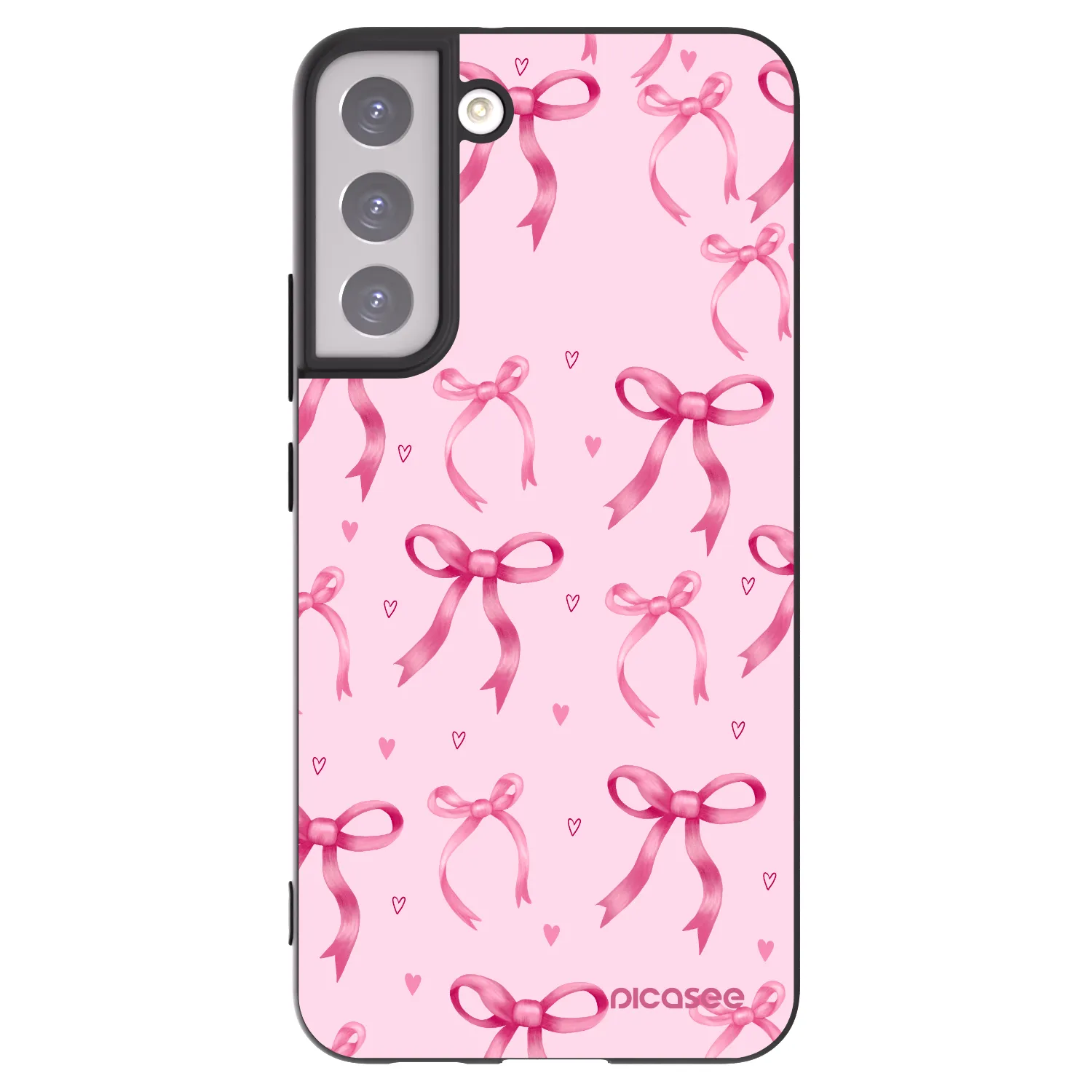 Picasee silikonowe czarne etui na Samsung Galaxy S22+ 5G - Bow Aesthetic