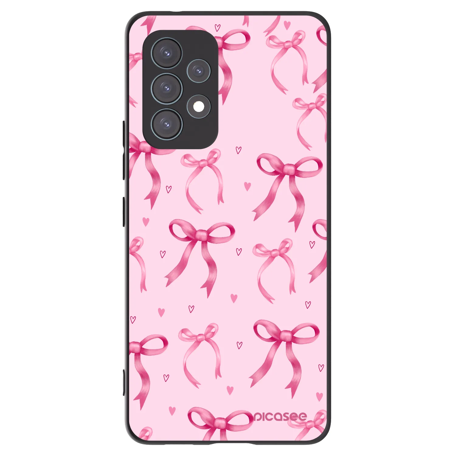 Picasee silikonowe czarne etui na Samsung Galaxy A53 5G A536 - Bow Aesthetic