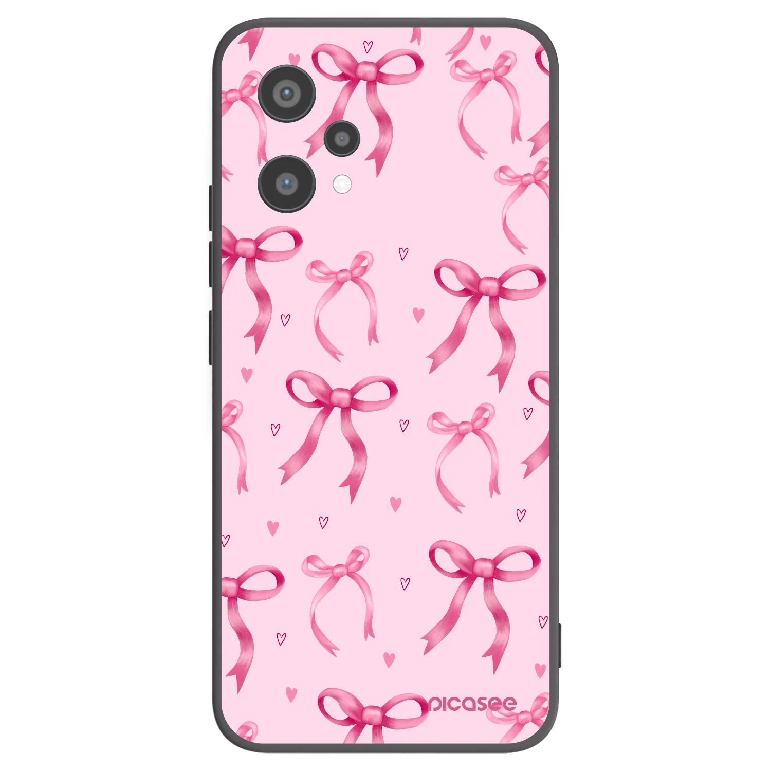 Picasee silikonowe czarne etui na Realme 9 Pro 5G - Bow Aesthetic