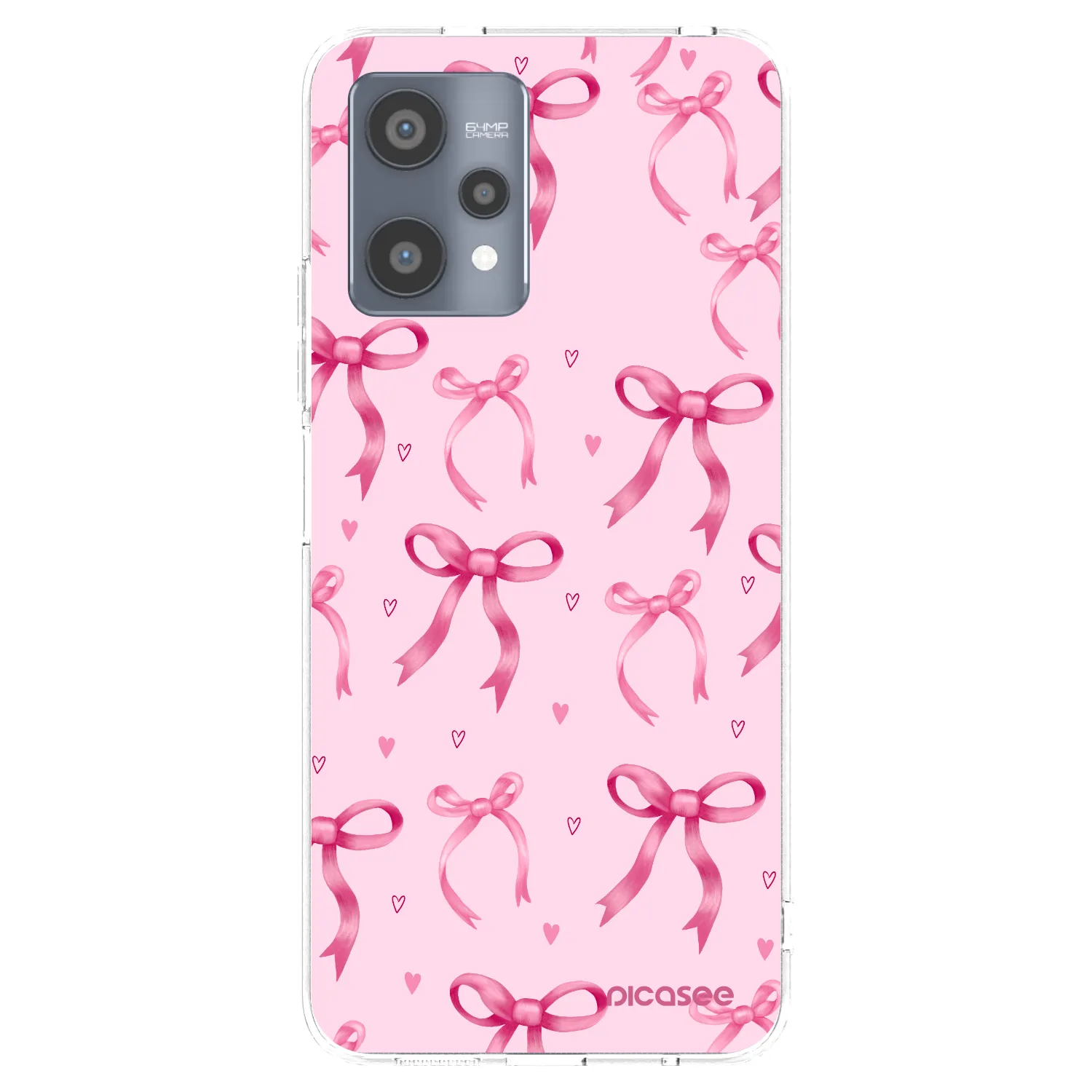 Picasee silikonowe przeźroczyste etui na Realme 9 Pro 5G - Bow Aesthetic