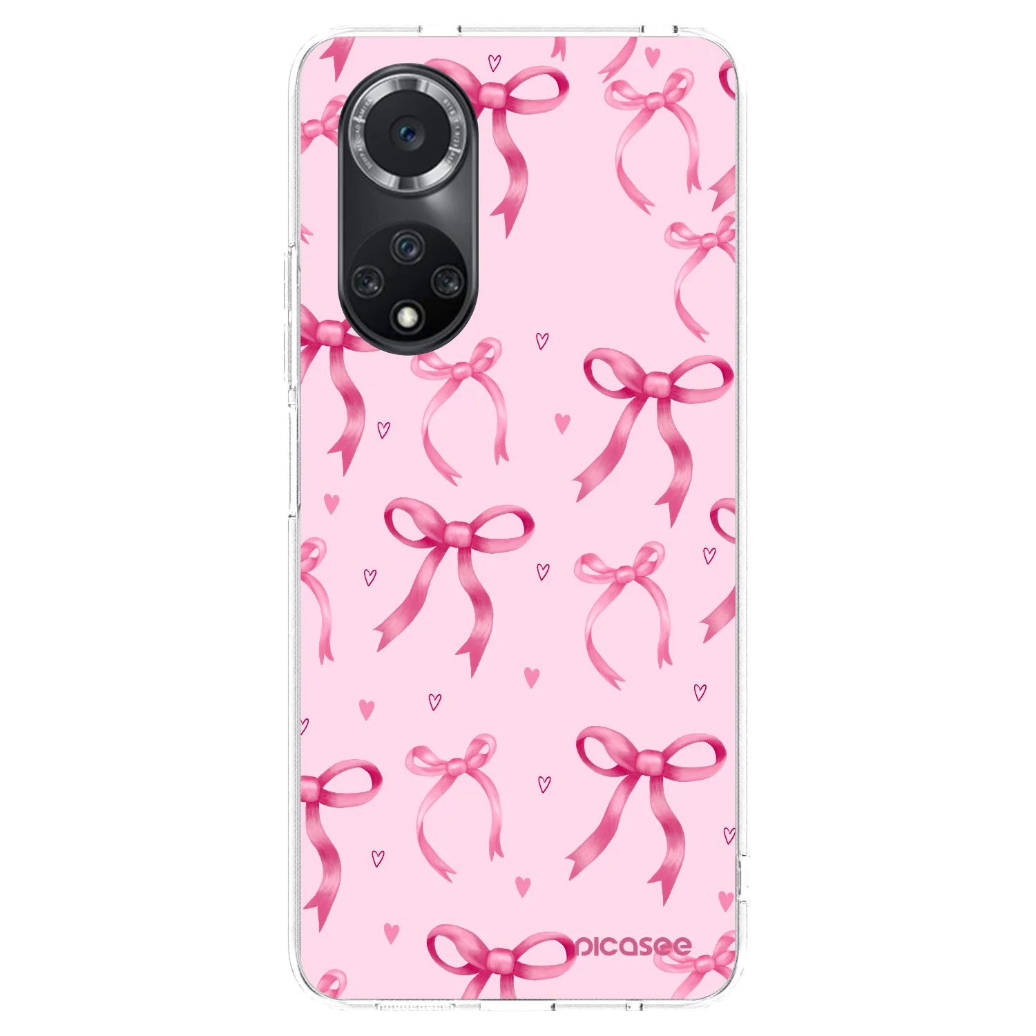 Picasee silikonowe przeźroczyste etui na Huawei Nova 9 SE - Bow Aesthetic
