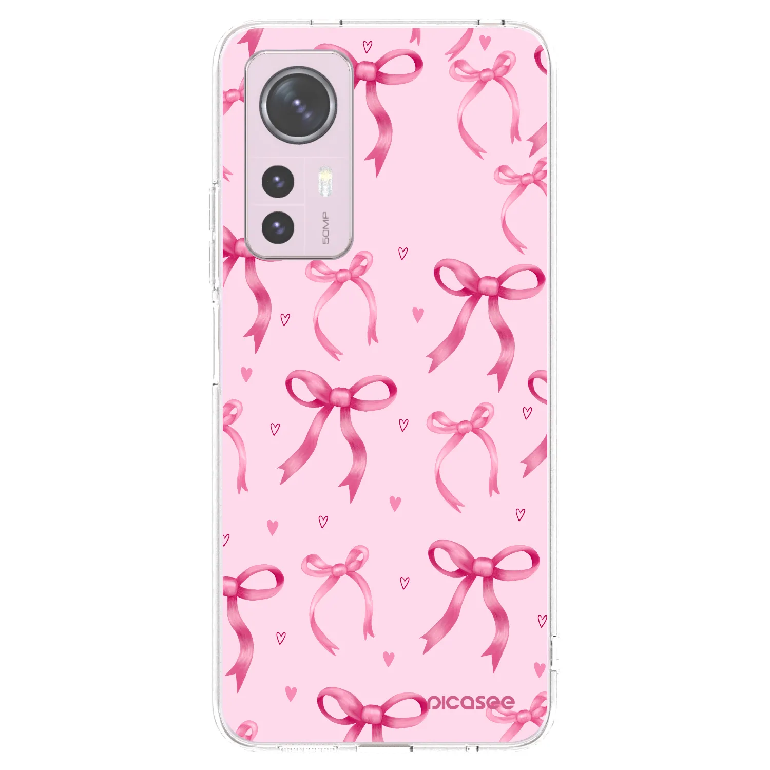 Picasee silikonowe przeźroczyste etui na Xiaomi 12 - Bow Aesthetic
