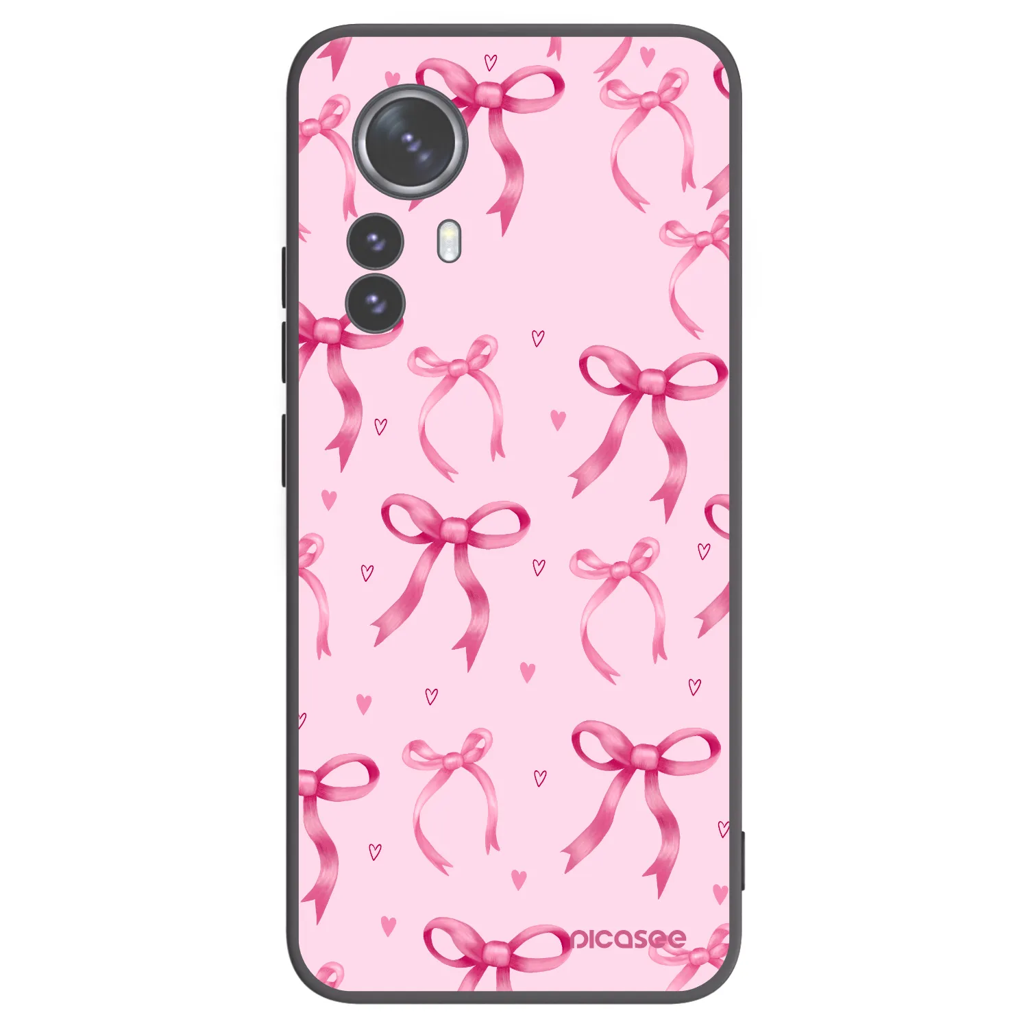 Picasee silikonowe czarne etui na Xiaomi 12 Pro - Bow Aesthetic