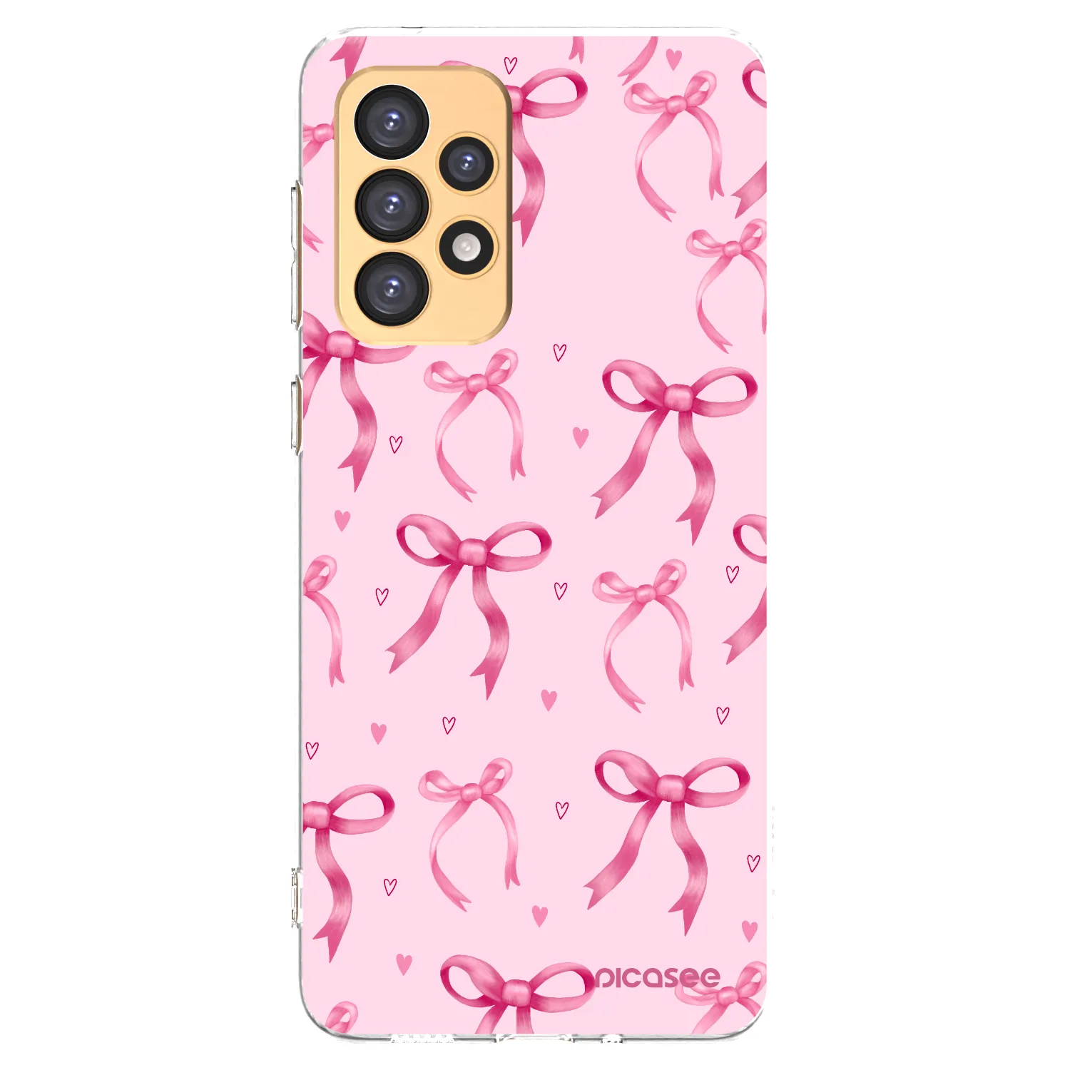 Picasee silikonowe przeźroczyste etui na Samsung Galaxy A33 5G A336 - Bow Aesthetic