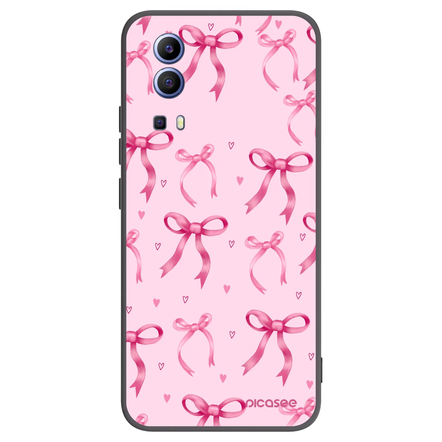 Picasee silikonowe czarne etui na Vivo Y52 5G - Bow Aesthetic