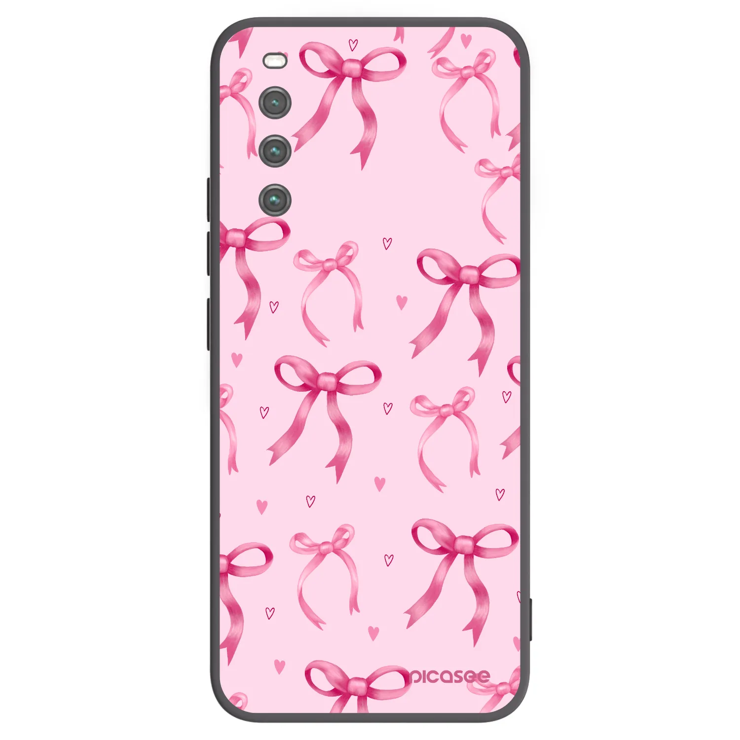 Picasee silikonowe czarne etui na Sony Xperia 10 IV 5G - Bow Aesthetic
