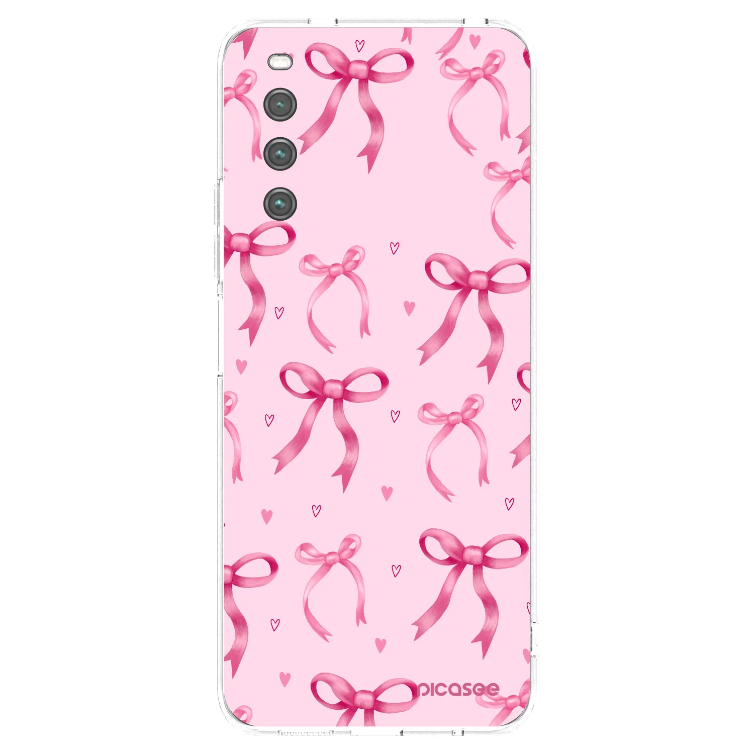 Picasee silikonowe przeźroczyste etui na Sony Xperia 10 IV 5G - Bow Aesthetic