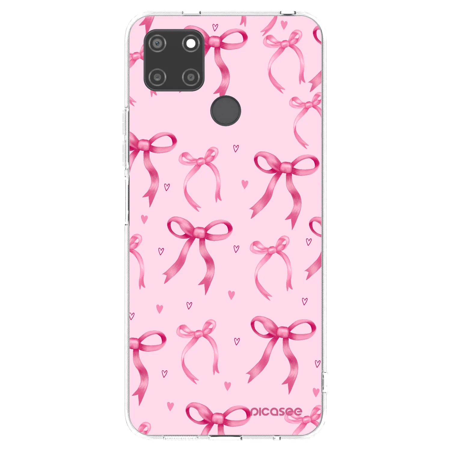 Picasee silikonowe przeźroczyste etui na Realme C21Y - Bow Aesthetic
