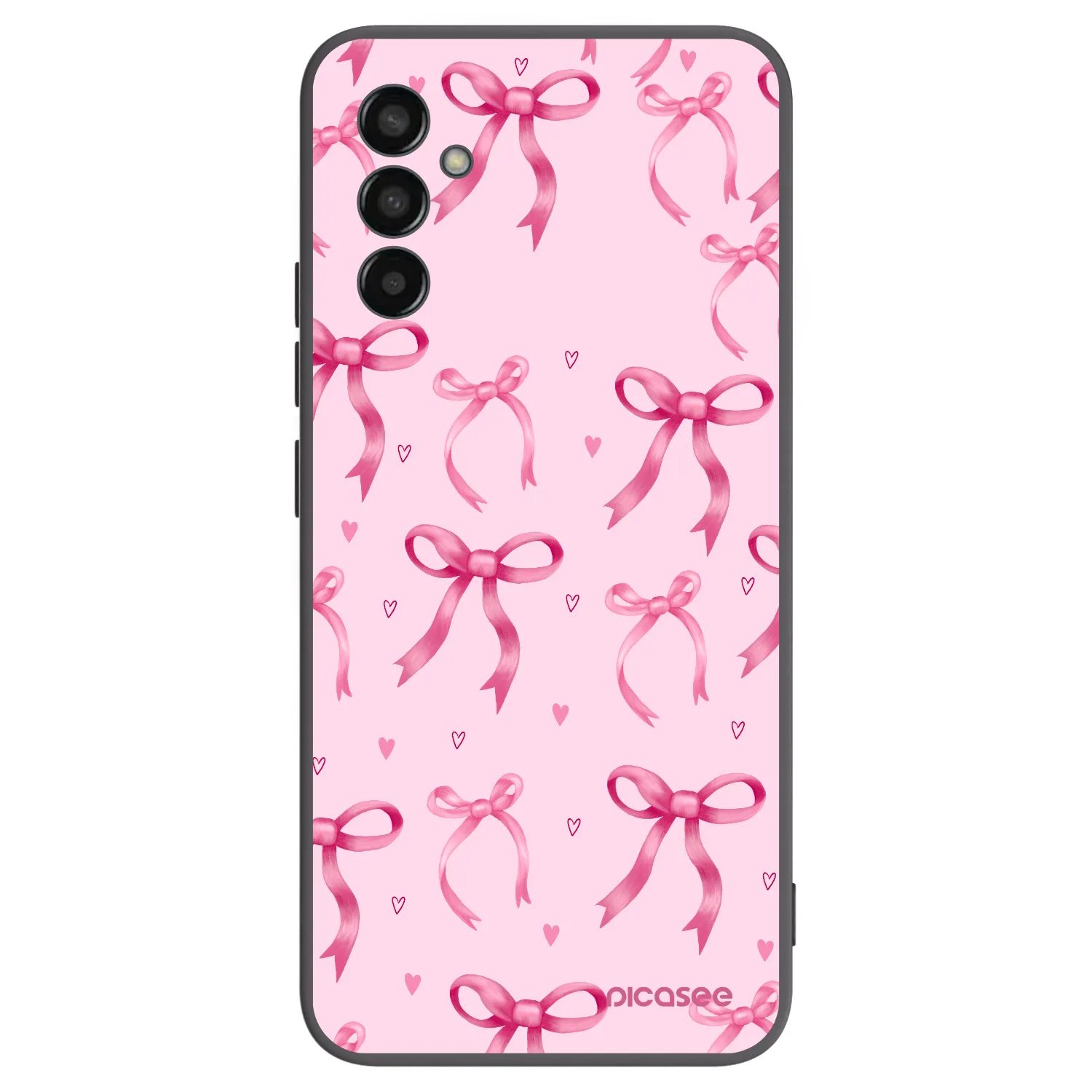 Picasee silikonowe czarne etui na Samsung Galaxy M13 M135F - Bow Aesthetic