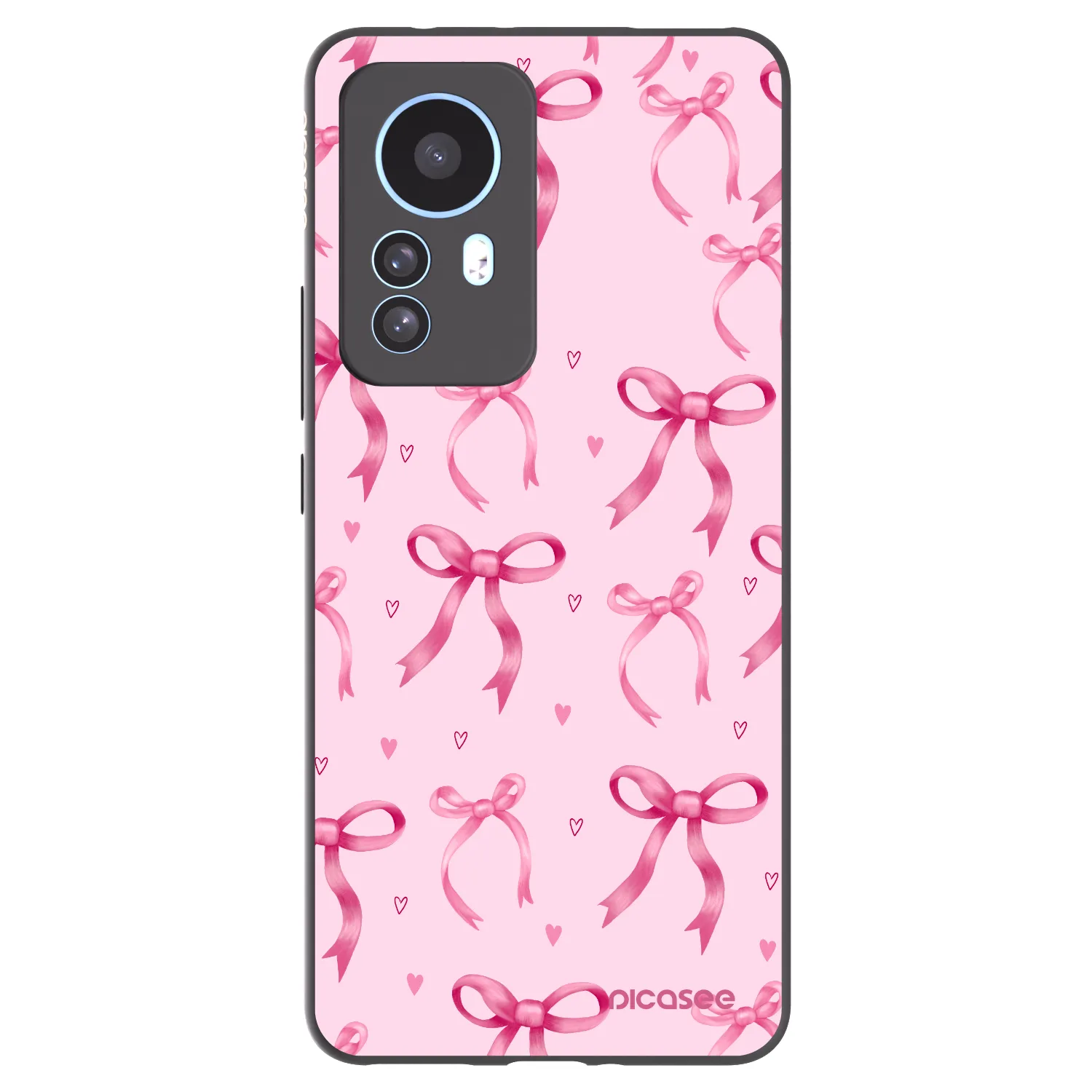 Picasee silikonowe czarne etui na Xiaomi 12T Pro - Bow Aesthetic