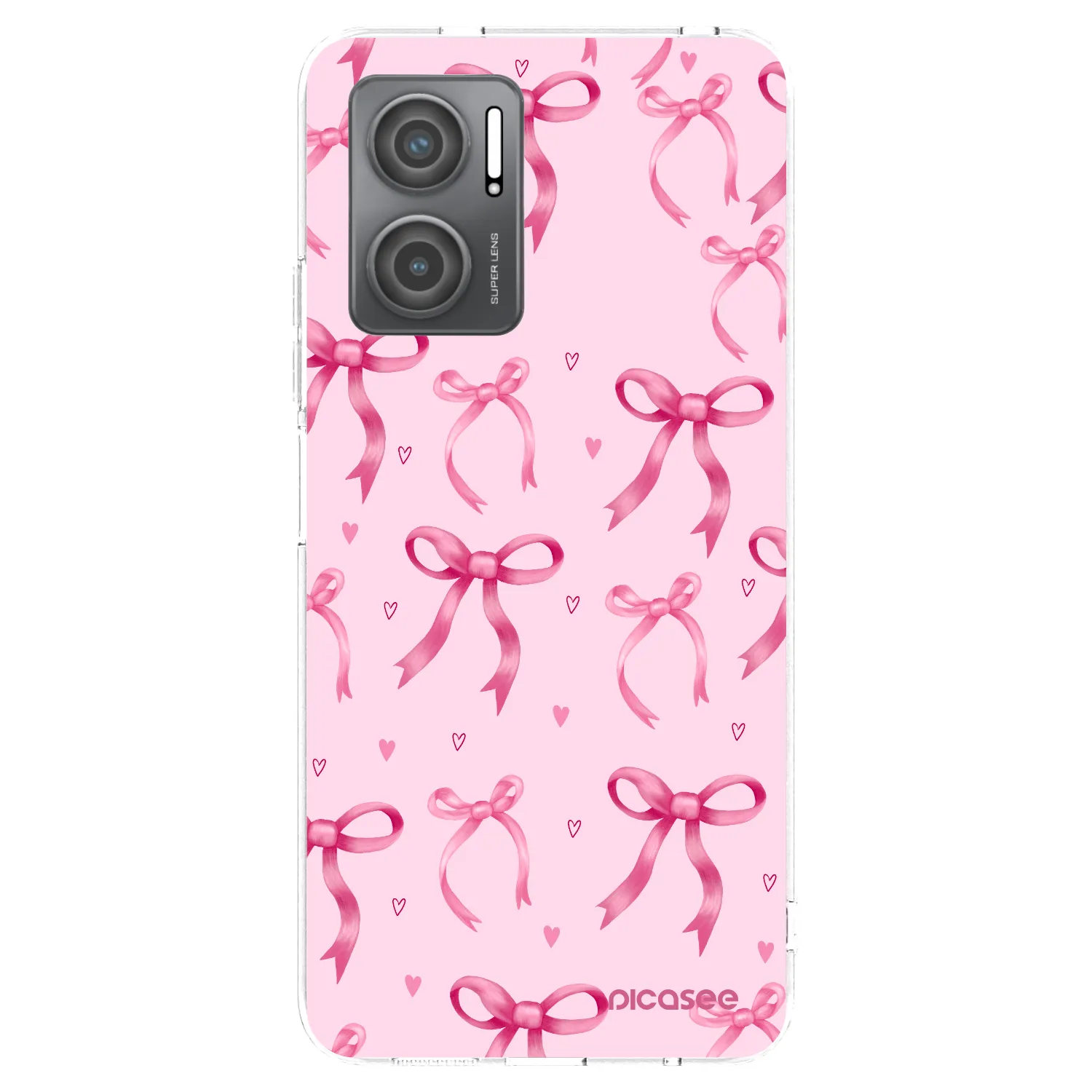 Picasee silikonowe przeźroczyste etui na Xiaomi Redmi 10 5G - Bow Aesthetic