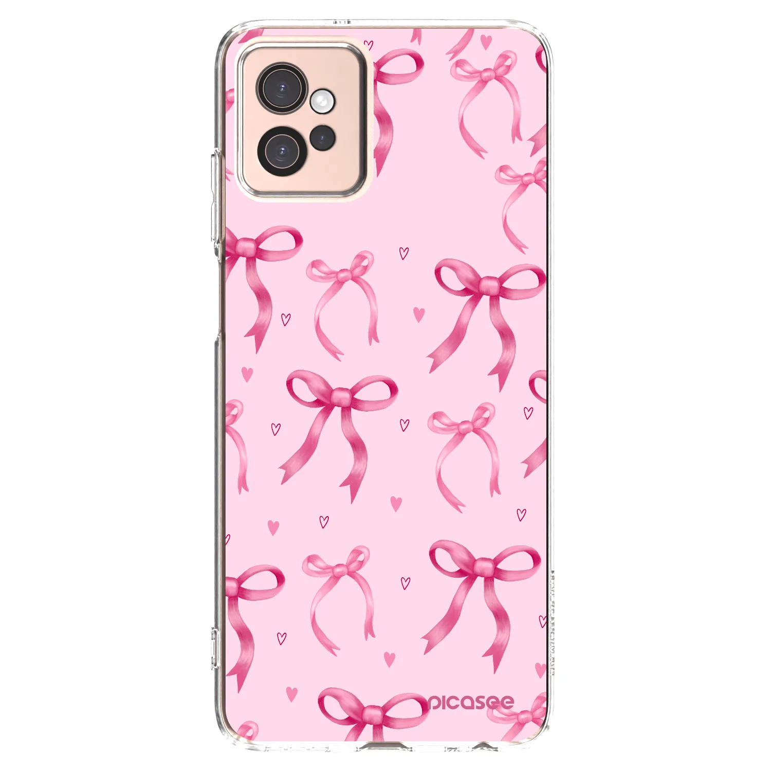 Picasee silikonowe przeźroczyste etui na Motorola Moto G32 - Bow Aesthetic