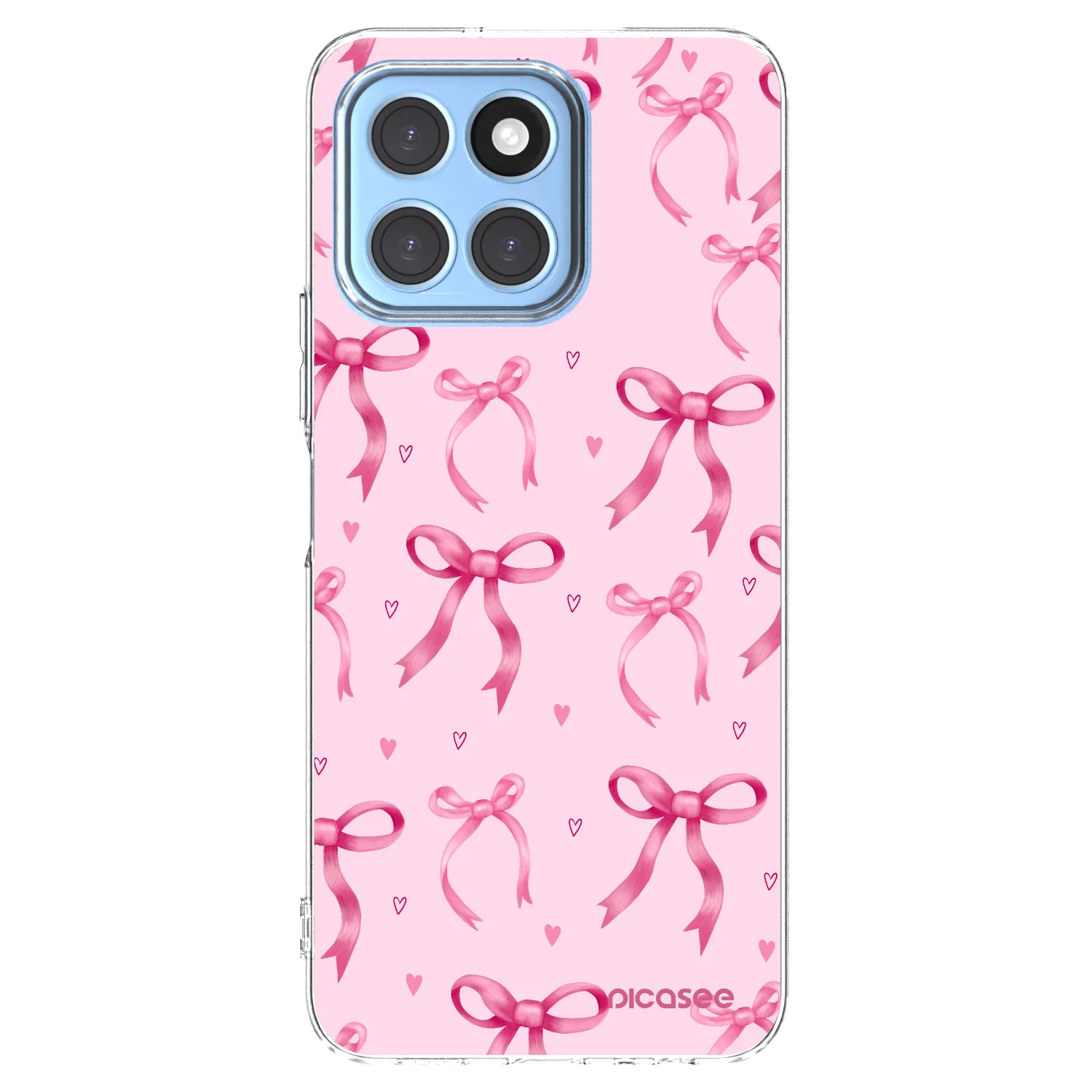 Picasee silikonowe przeźroczyste etui na Honor X6 - Bow Aesthetic