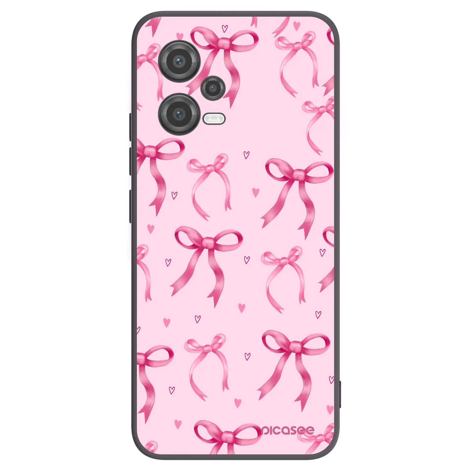 Picasee silikonowe czarne etui na Xiaomi Poco X5 - Bow Aesthetic