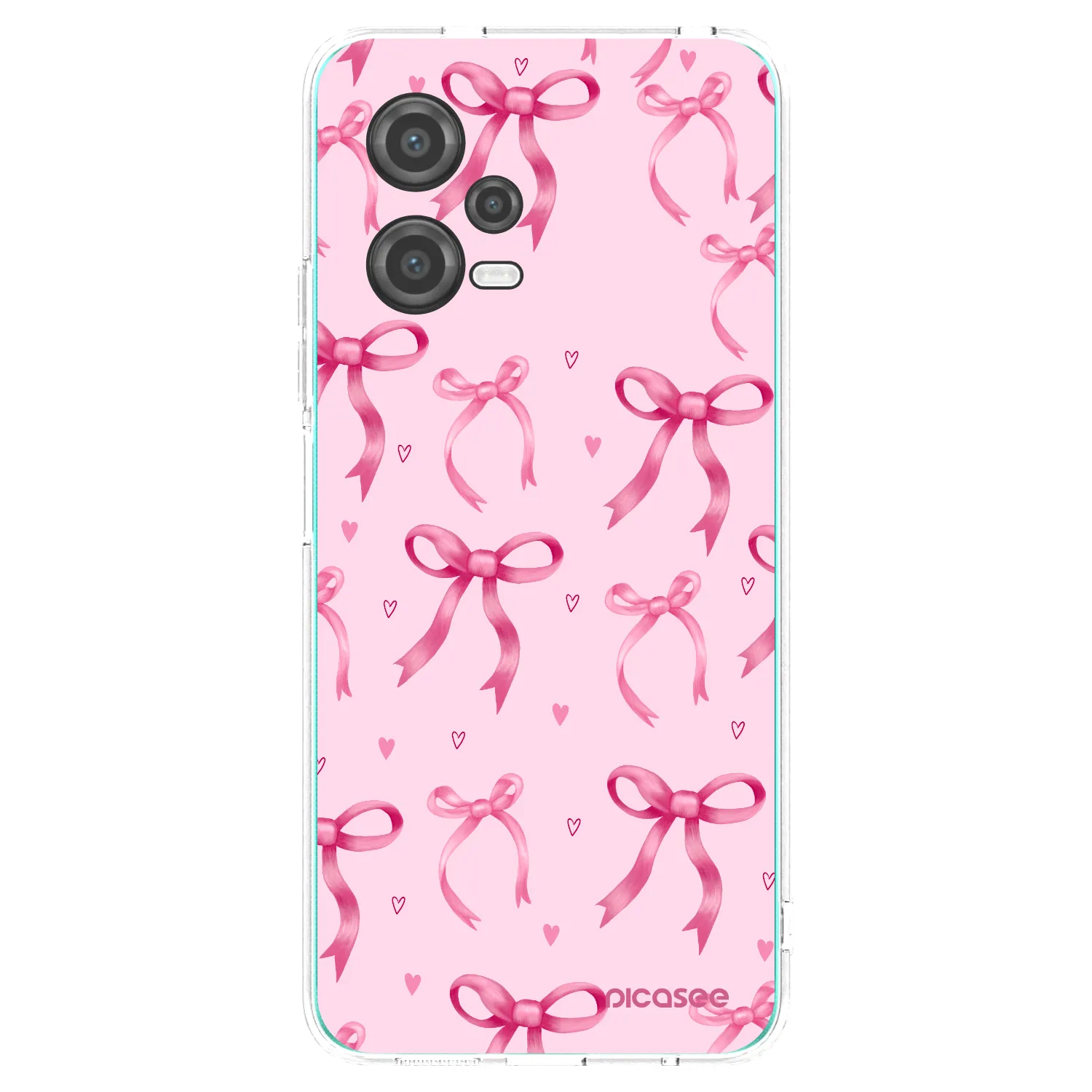 Picasee silikonowe przeźroczyste etui na Xiaomi Poco X5 - Bow Aesthetic