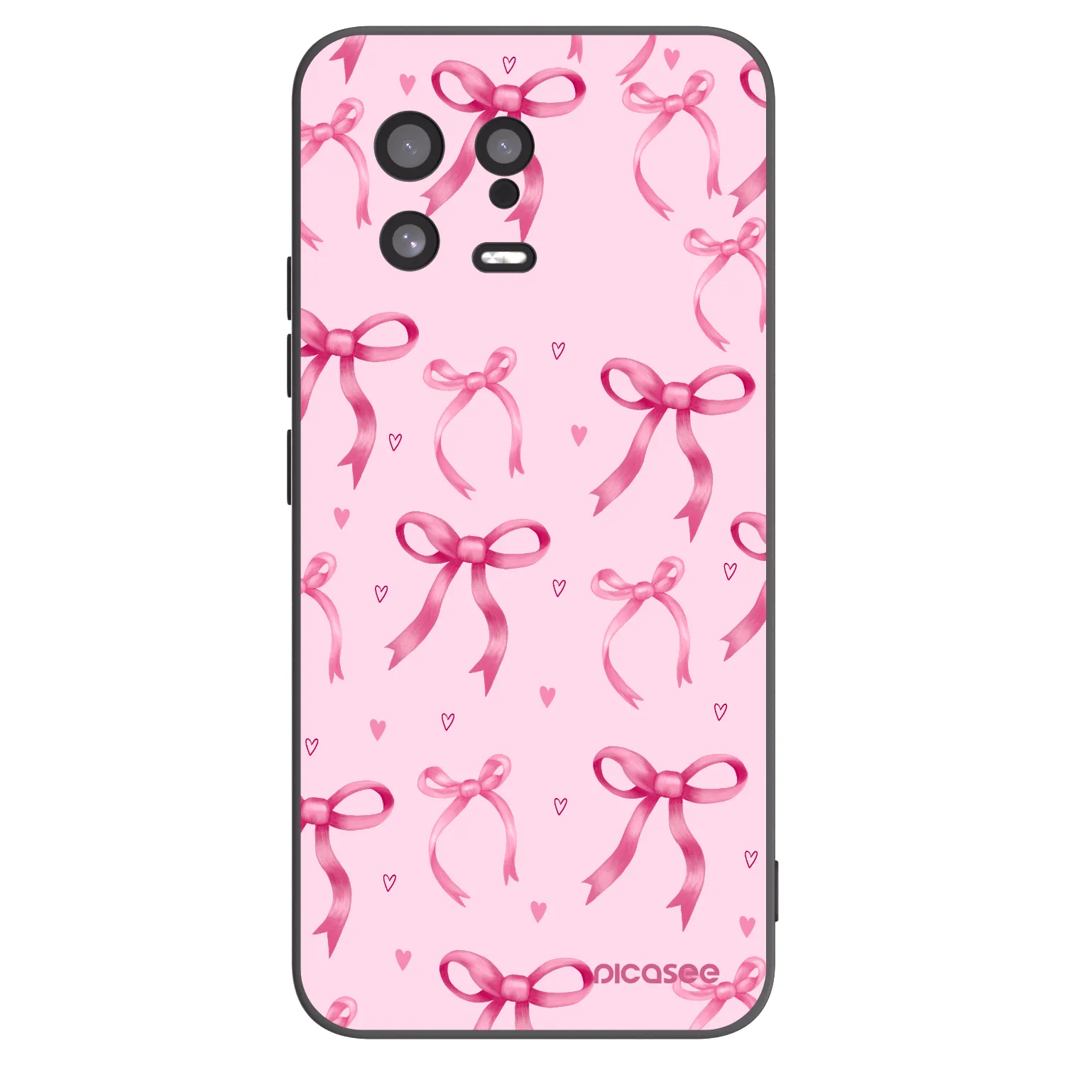 Picasee silikonowe czarne etui na Xiaomi 13 - Bow Aesthetic