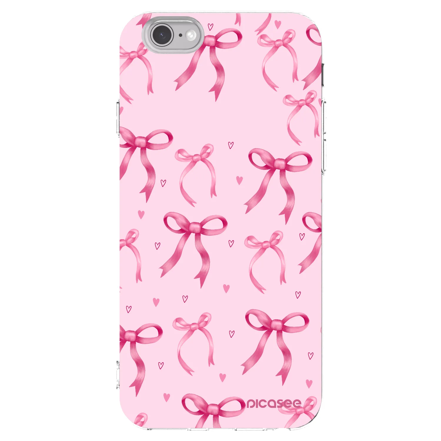 Picasee silikonowe przeźroczyste etui na Apple iPhone 6/6S - Bow Aesthetic