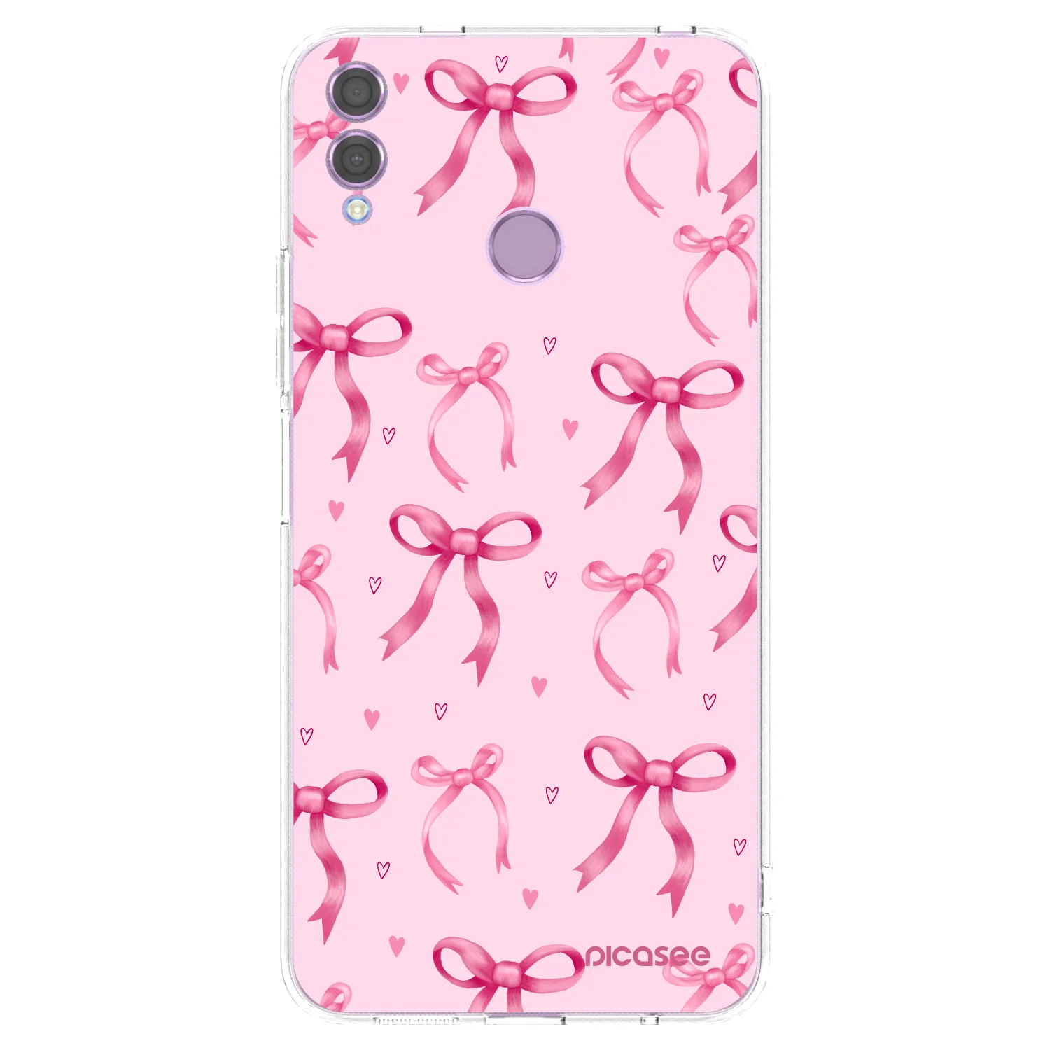 Picasee silikonowe przeźroczyste etui na Honor 8X - Bow Aesthetic