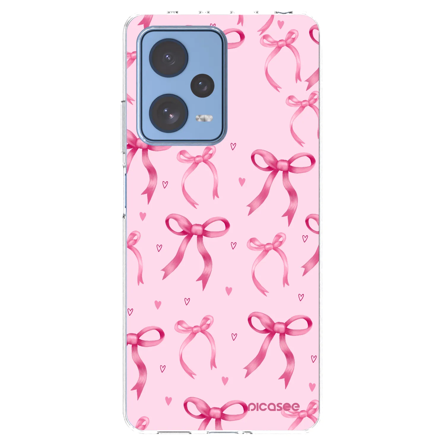 Picasee silikonowe przeźroczyste etui na Xiaomi Redmi Note 12 Pro 5G - Bow Aesthetic