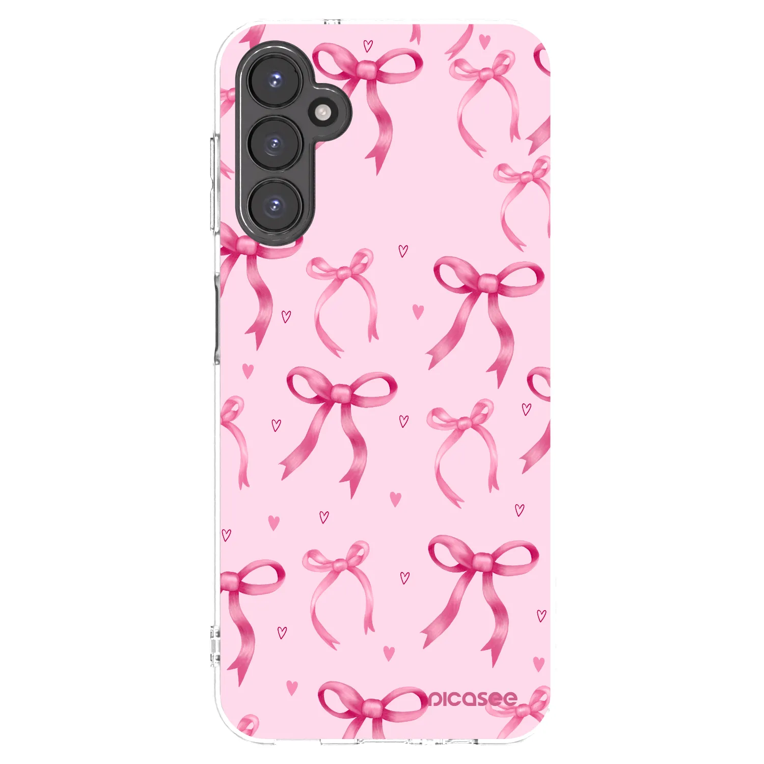 Picasee silikonowe przeźroczyste etui na Samsung Galaxy A14 4G A145R - Bow Aesthetic