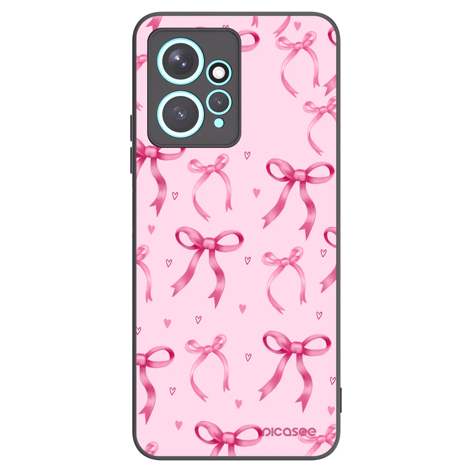 Picasee silikonowe czarne etui na Xiaomi Redmi Note 12 4G - Bow Aesthetic