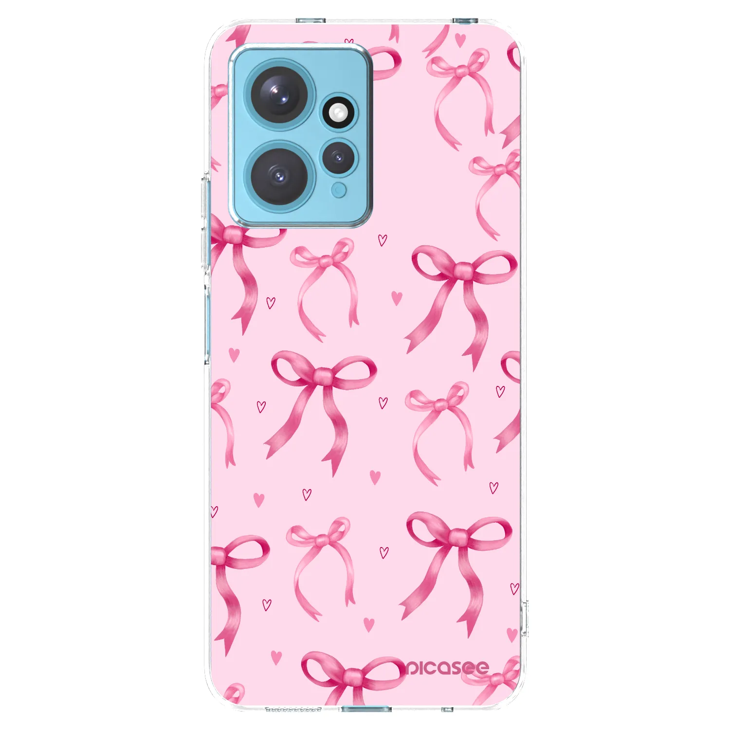 Picasee silikonowe przeźroczyste etui na Xiaomi Redmi Note 12 4G - Bow Aesthetic