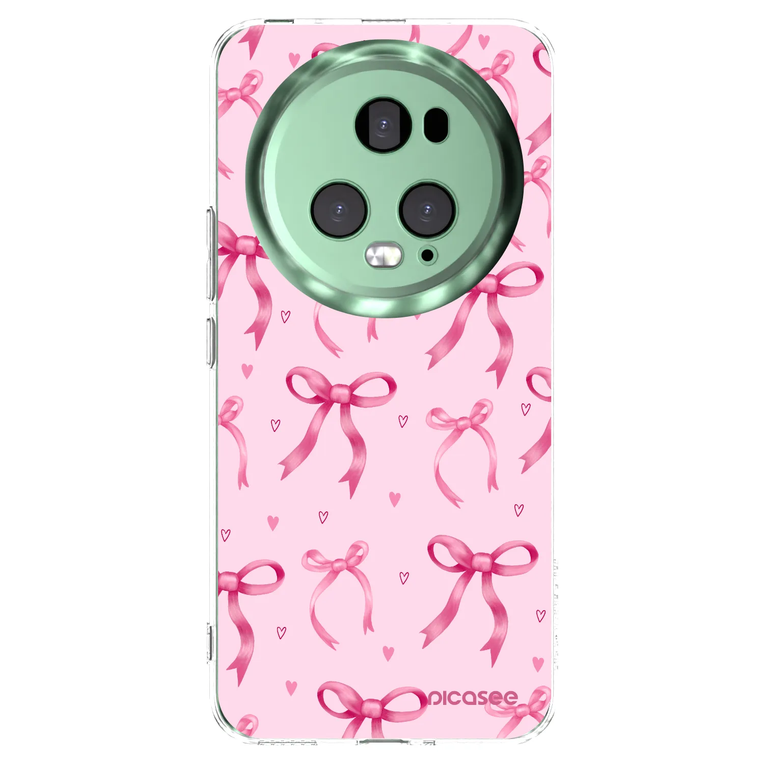 Picasee silikonowe przeźroczyste etui na Honor Magic5 Pro - Bow Aesthetic