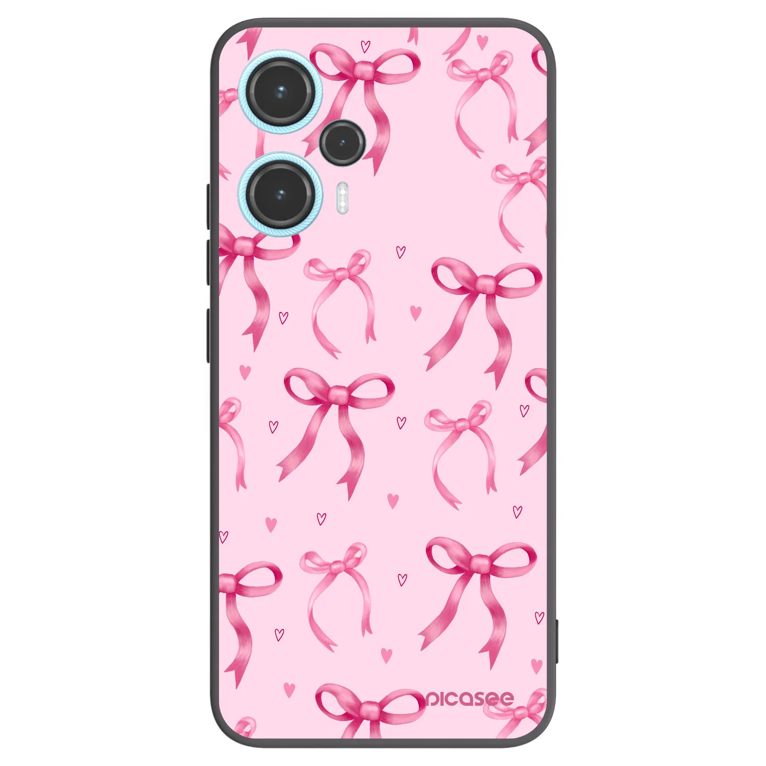 Picasee silikonowe czarne etui na Xiaomi Poco F5 - Bow Aesthetic