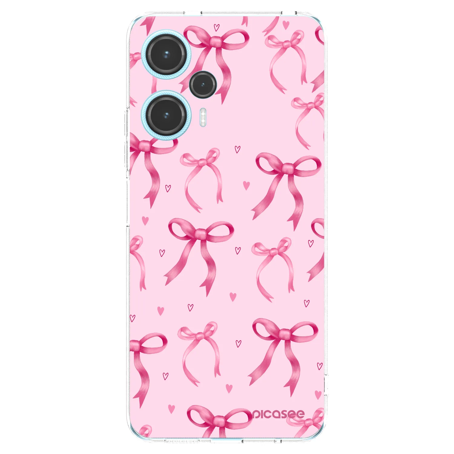 Picasee silikonowe przeźroczyste etui na Xiaomi Poco F5 - Bow Aesthetic