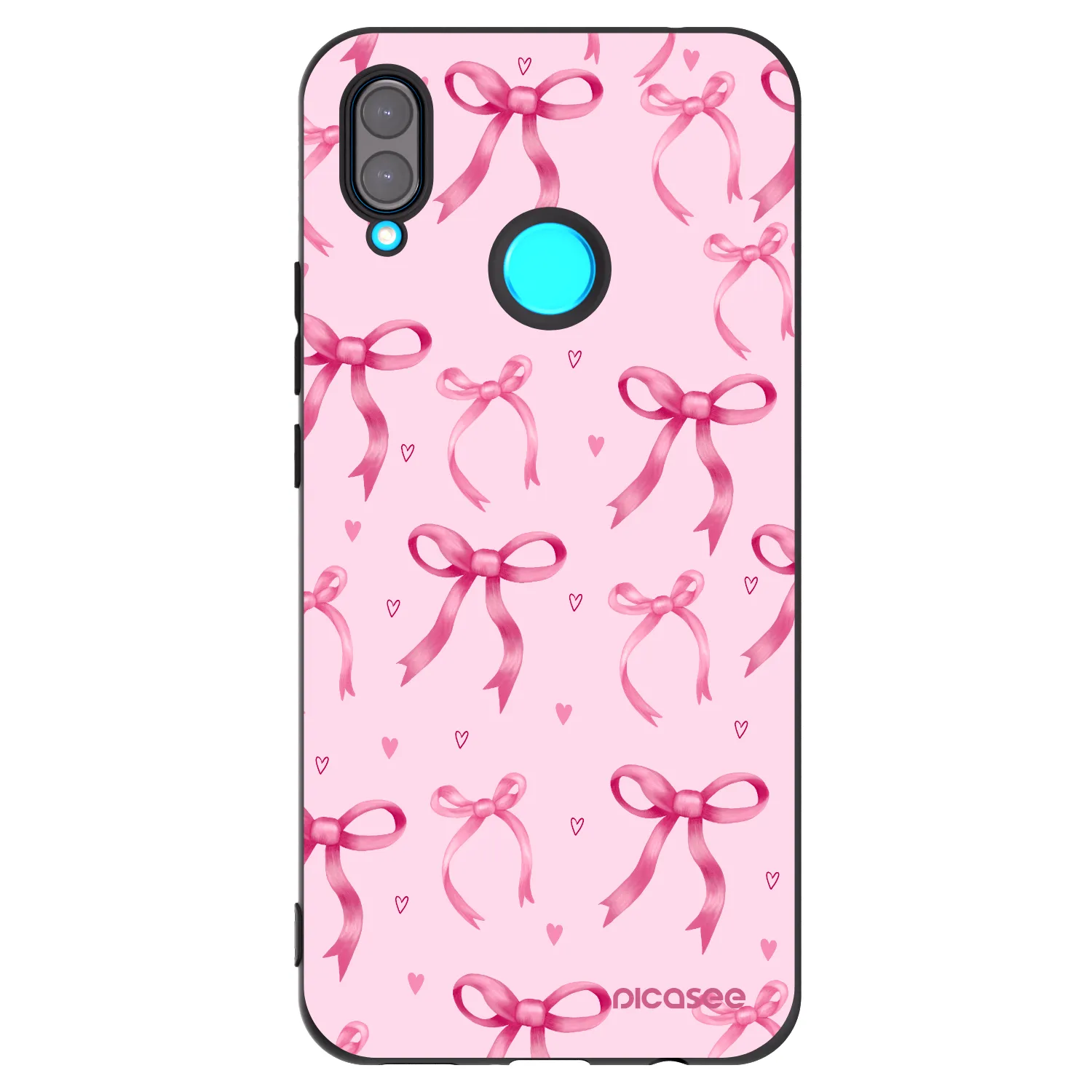 Picasee silikonowe czarne etui na Huawei Nova 3i - Bow Aesthetic