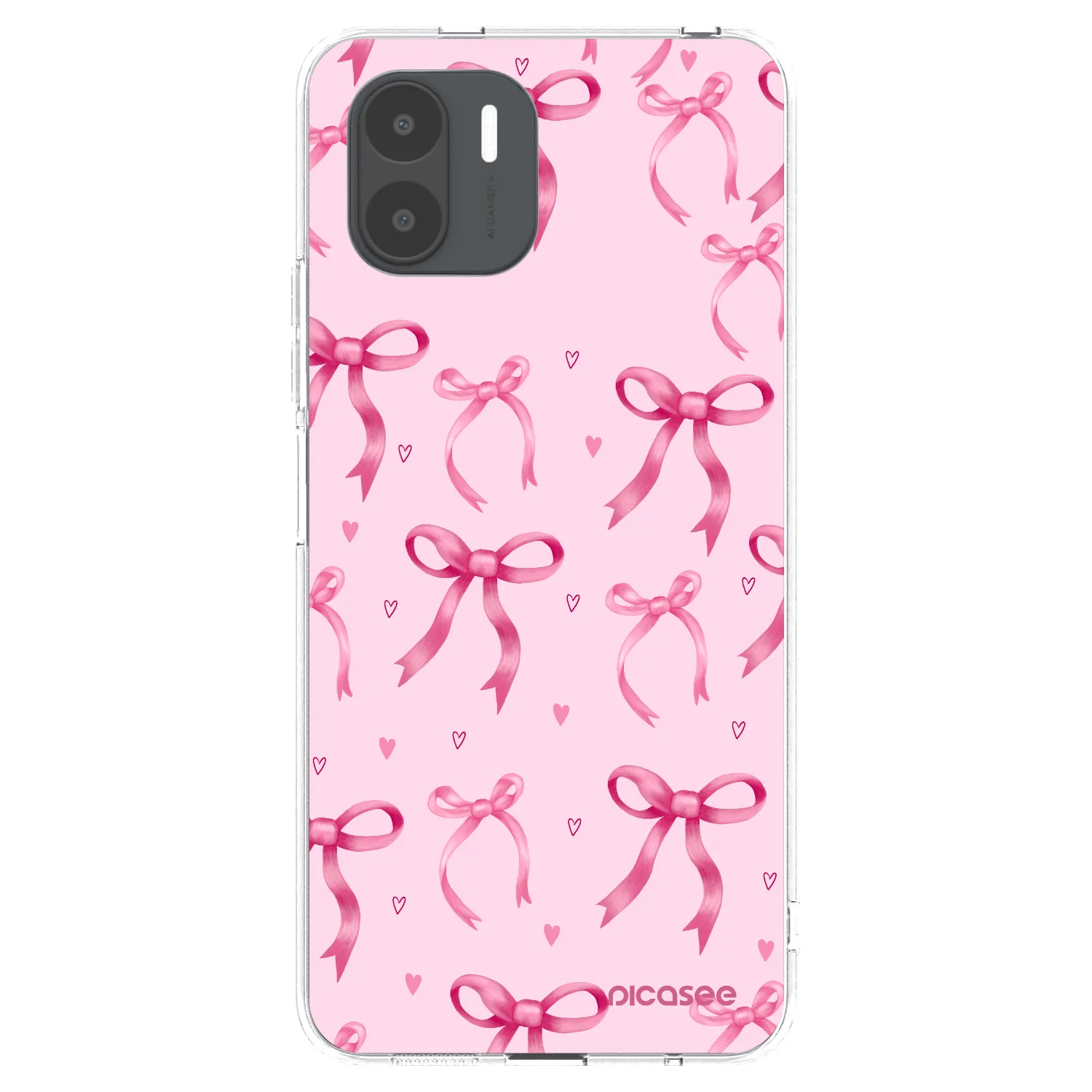 Picasee silikonowe przeźroczyste etui na Xiaomi Redmi A2 - Bow Aesthetic