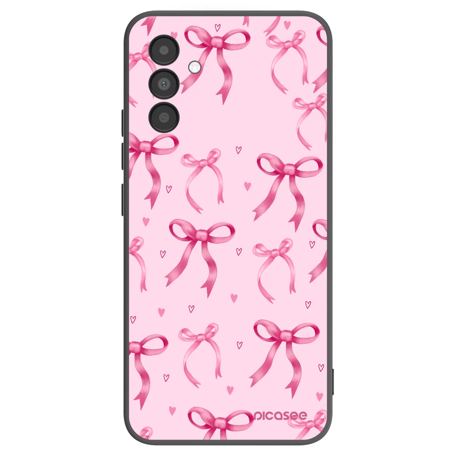 Picasee silikonowe czarne etui na Samsung Galaxy A04s A047F - Bow Aesthetic