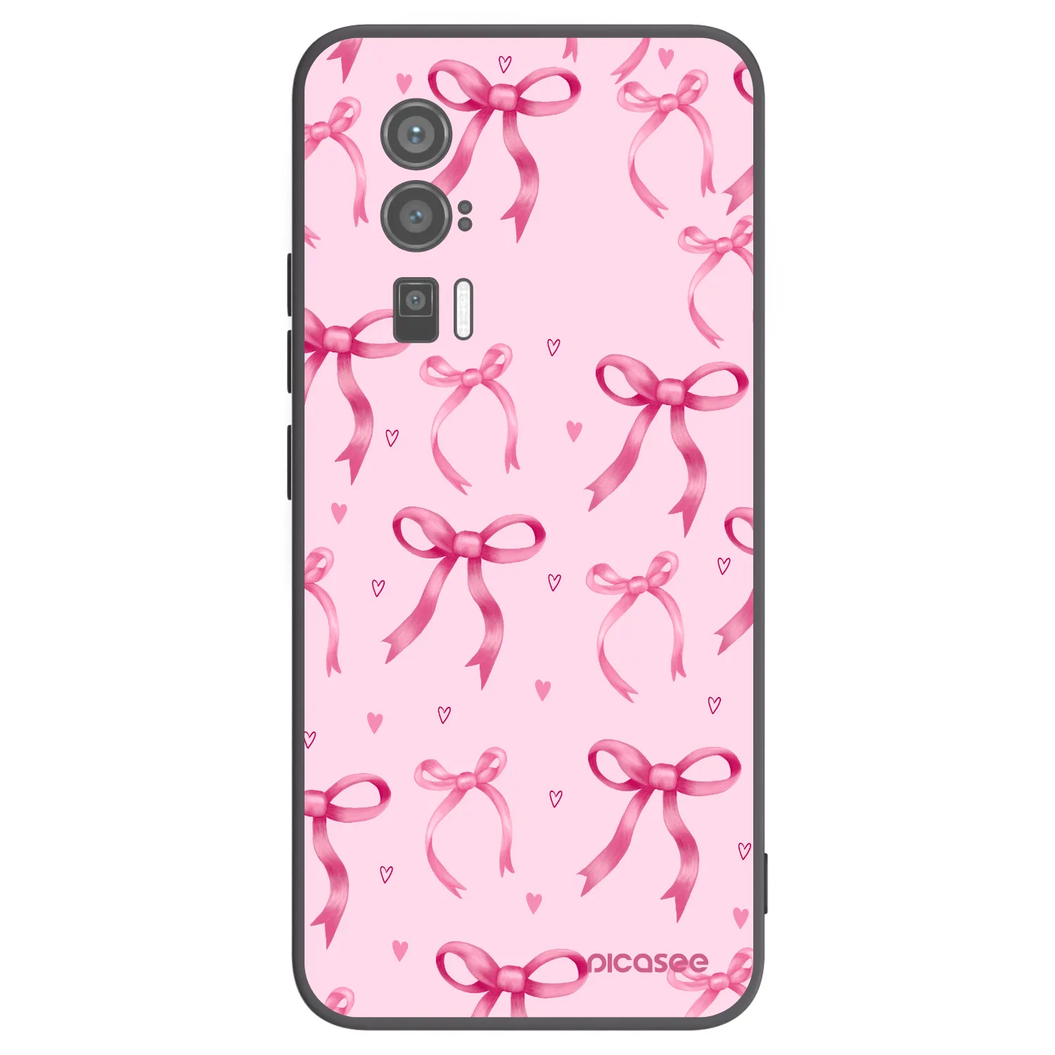 Picasee silikonowe czarne etui na Xiaomi Poco F5 Pro 5G - Bow Aesthetic