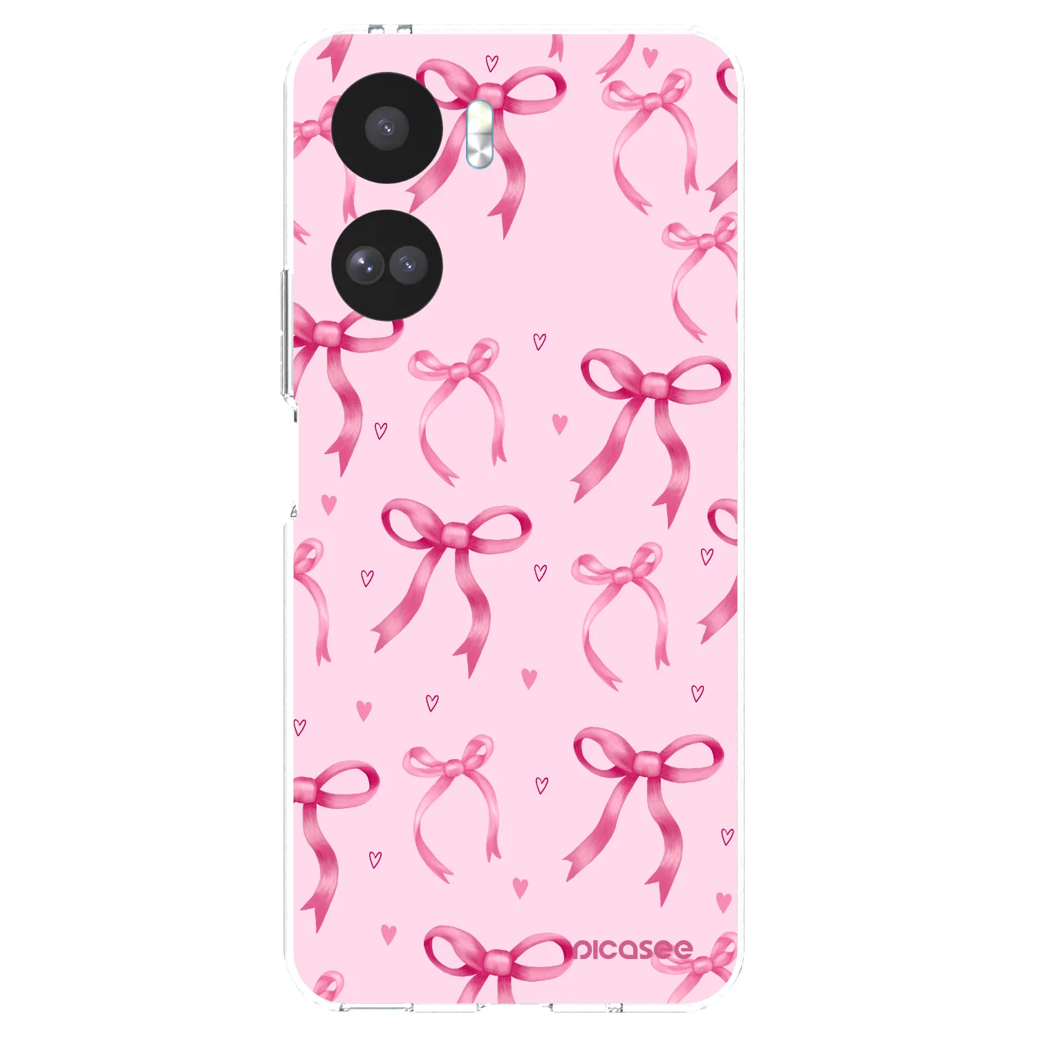 Picasee silikonowe przeźroczyste etui na Honor 90 Lite 5G - Bow Aesthetic