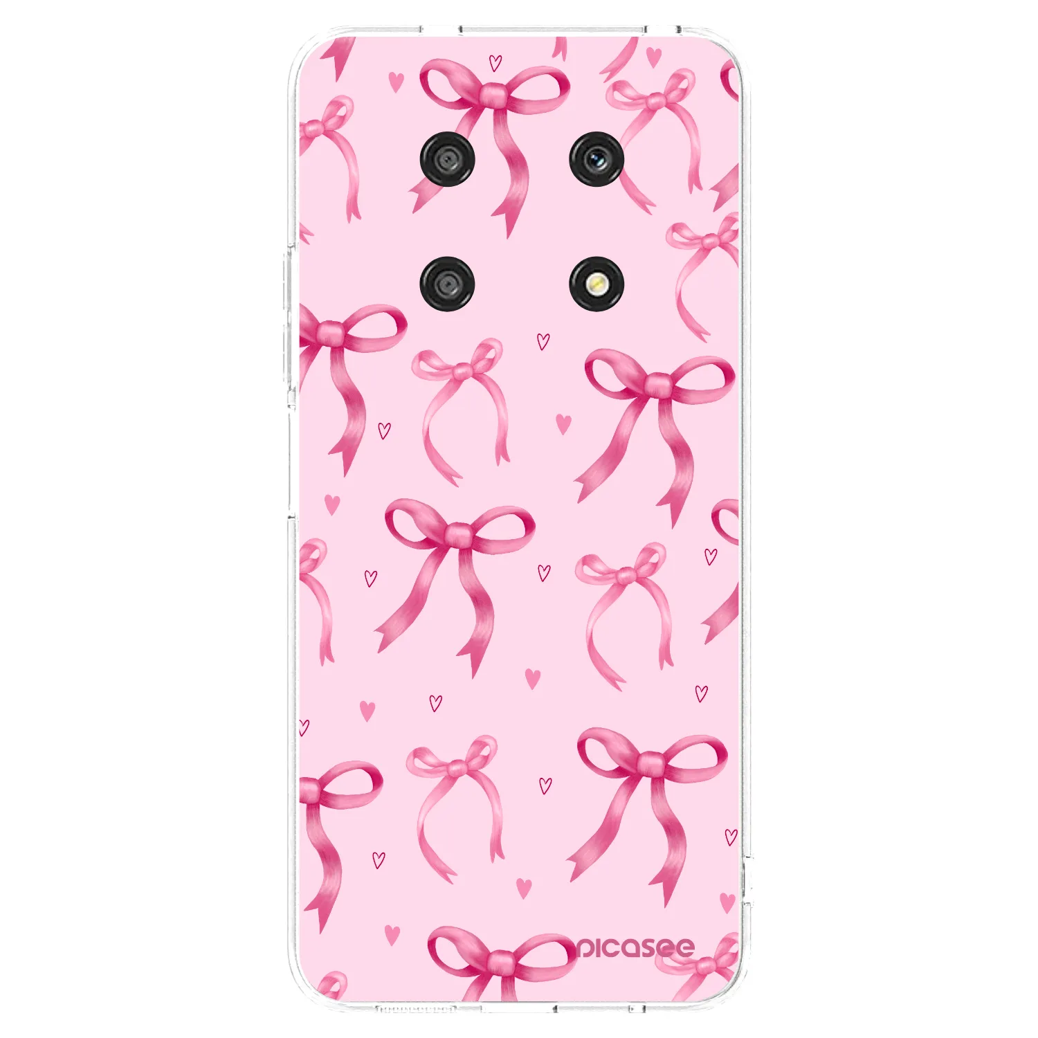 Picasee silikonowe przeźroczyste etui na Honor Magic4 Lite 5G - Bow Aesthetic