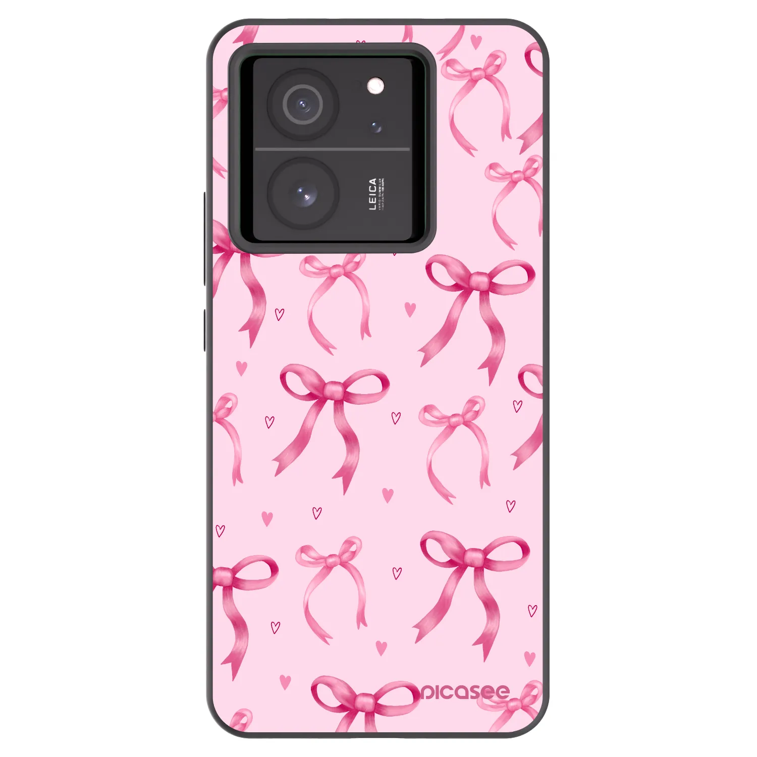 Picasee silikonowe czarne etui na Xiaomi 13T - Bow Aesthetic