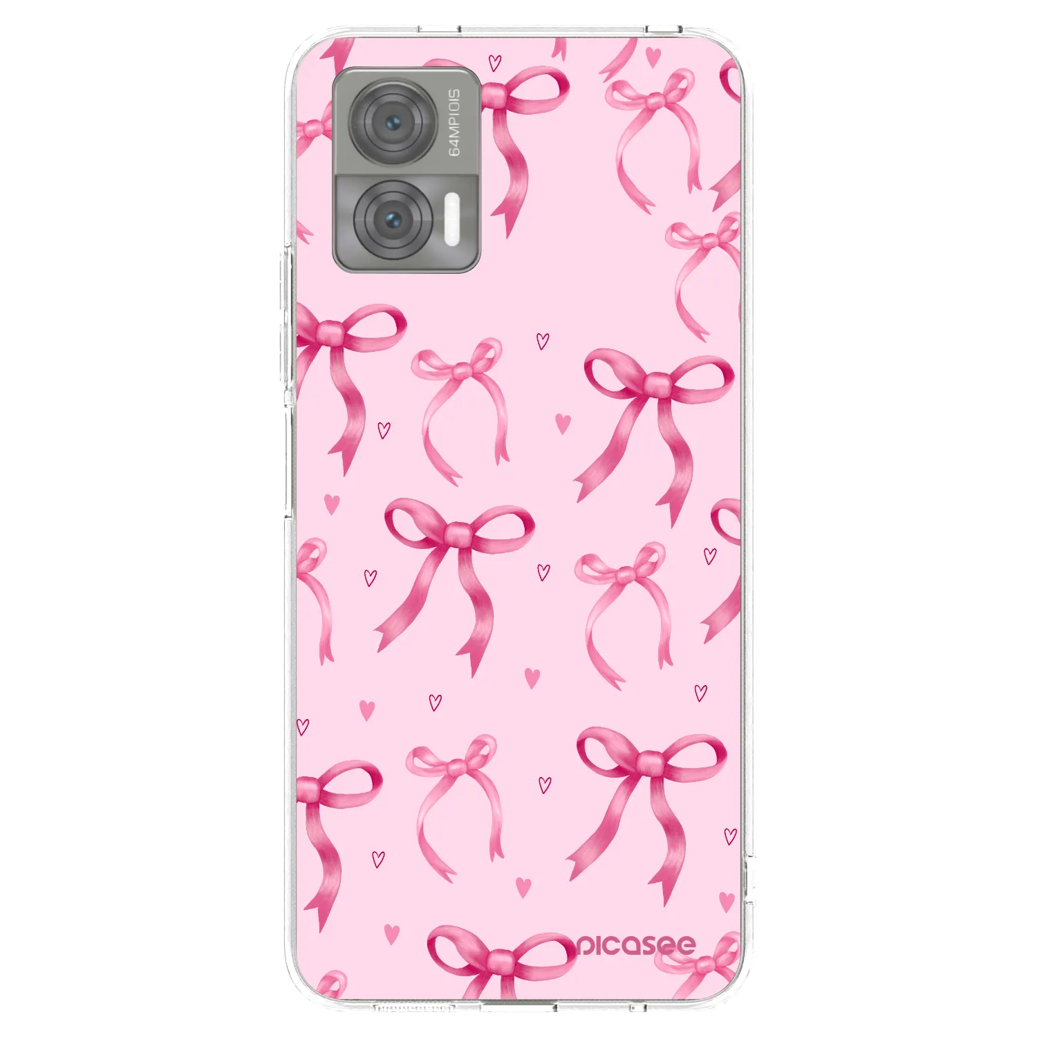 Picasee silikonowe przeźroczyste etui na Motorola Edge 30 Neo - Bow Aesthetic