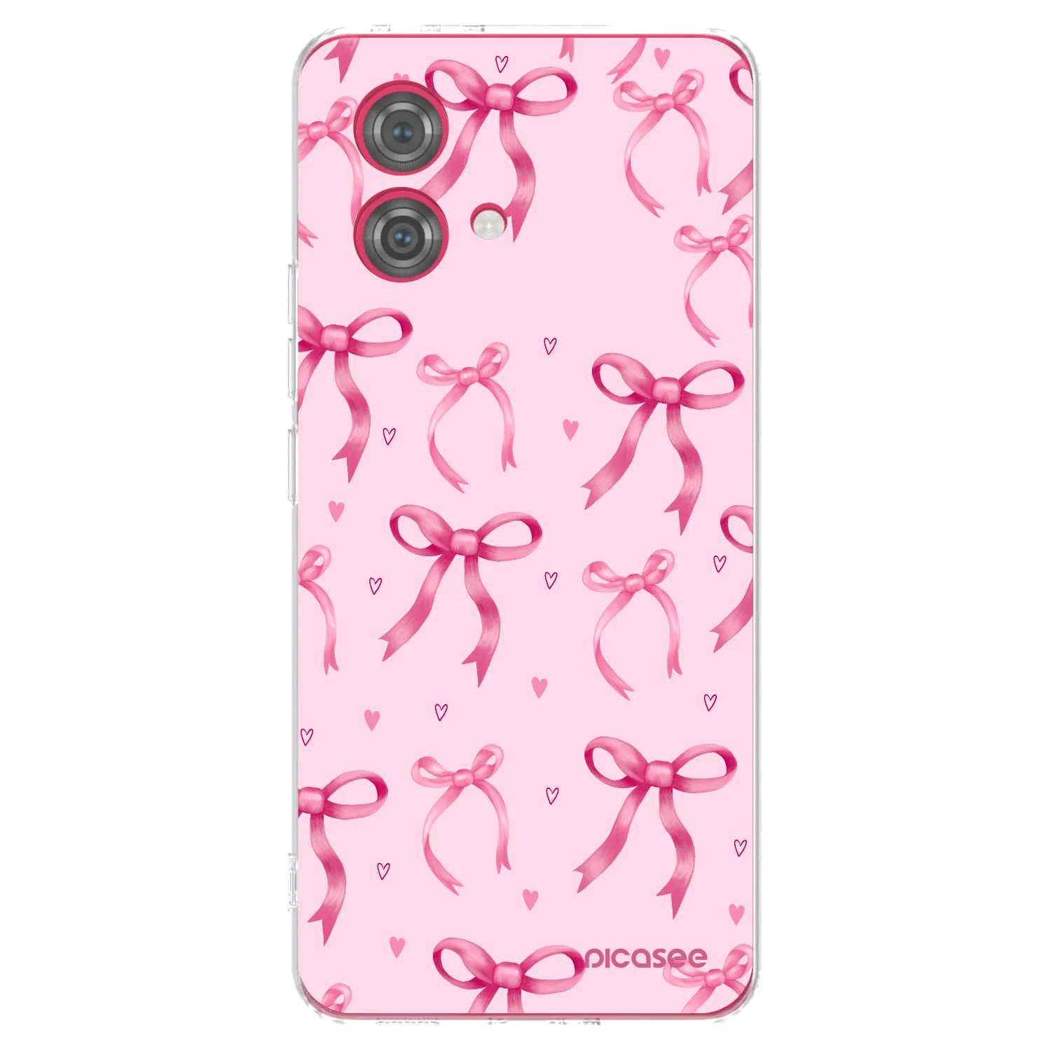 Picasee silikonowe przeźroczyste etui na Motorola Moto G84 5G - Bow Aesthetic