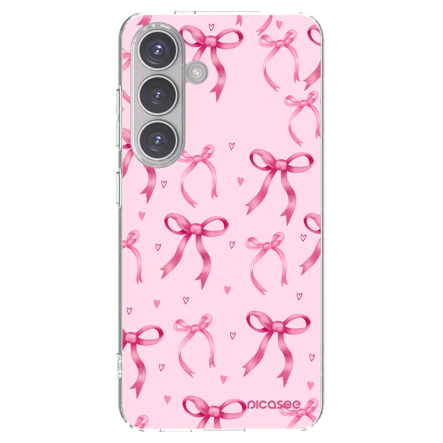 Picasee silikonowe przeźroczyste etui na Samsung Galaxy S24 S921B 5G - Bow Aesthetic