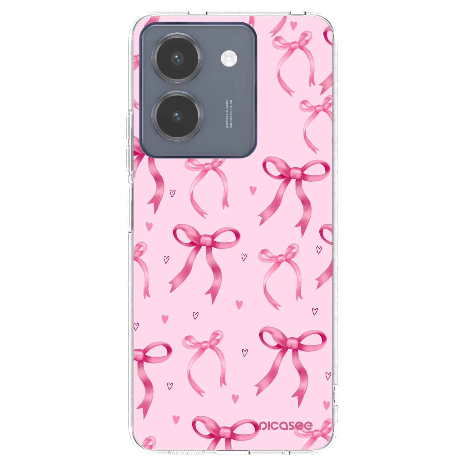 Picasee silikonowe przeźroczyste etui na Vivo Y36 4G - Bow Aesthetic