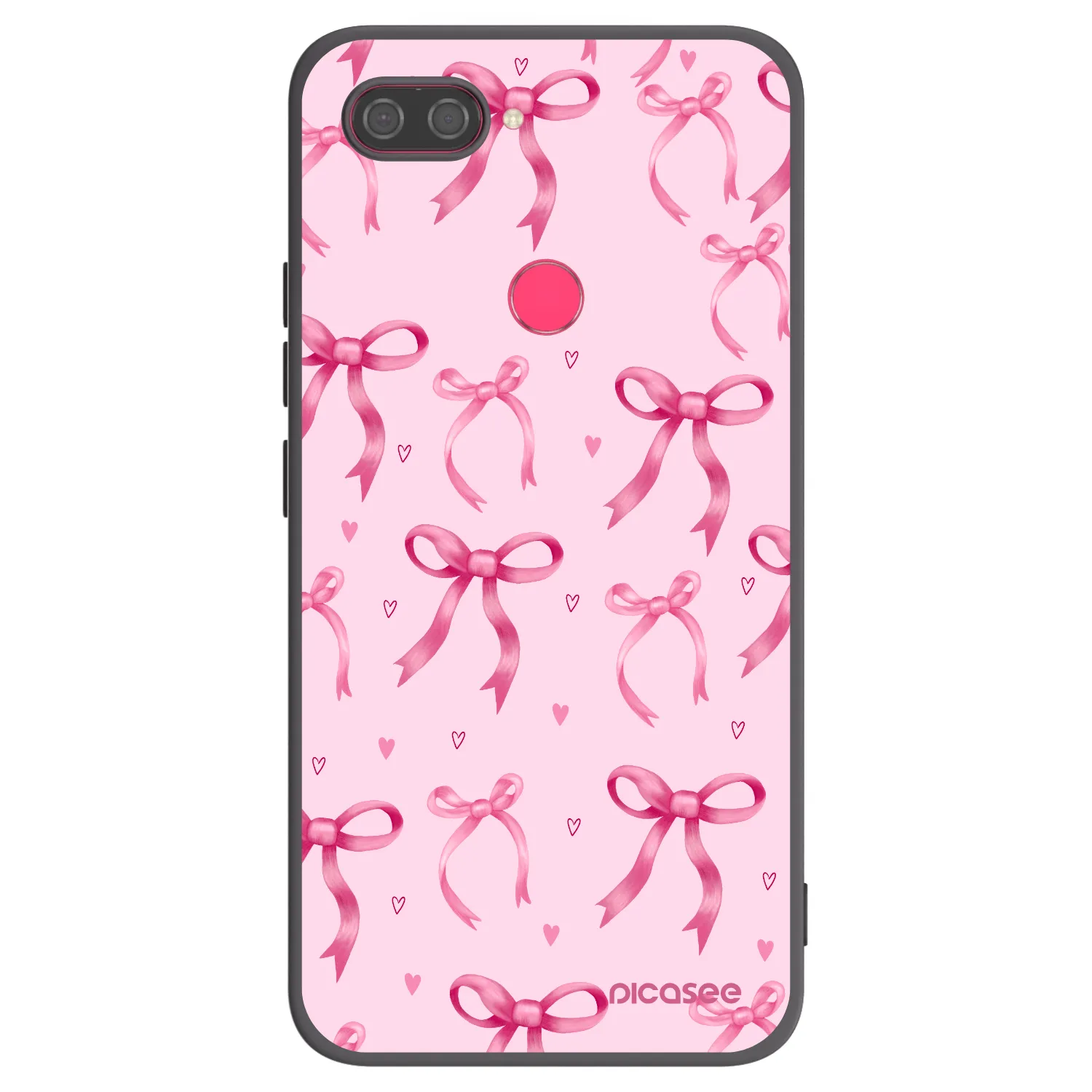 Picasee silikonowe czarne etui na Xiaomi Mi 8 Lite - Bow Aesthetic