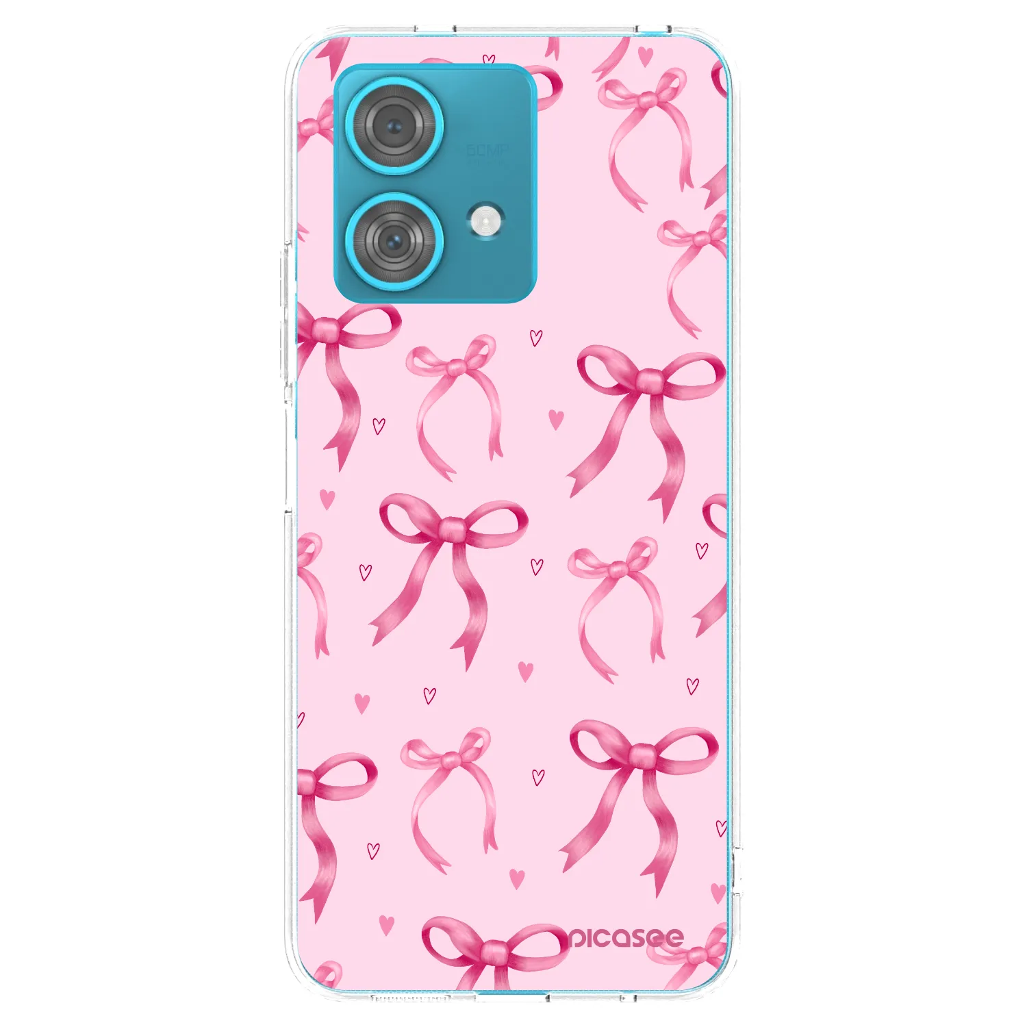 Picasee silikonowe przeźroczyste etui na Motorola Edge 40 Neo - Bow Aesthetic