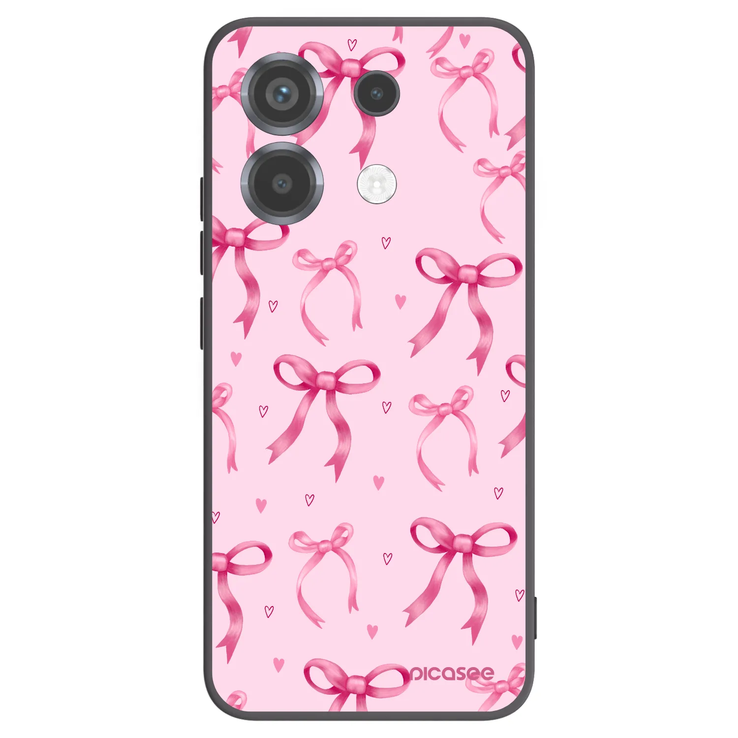 Picasee silikonowe czarne etui na Xiaomi Poco X6 - Bow Aesthetic