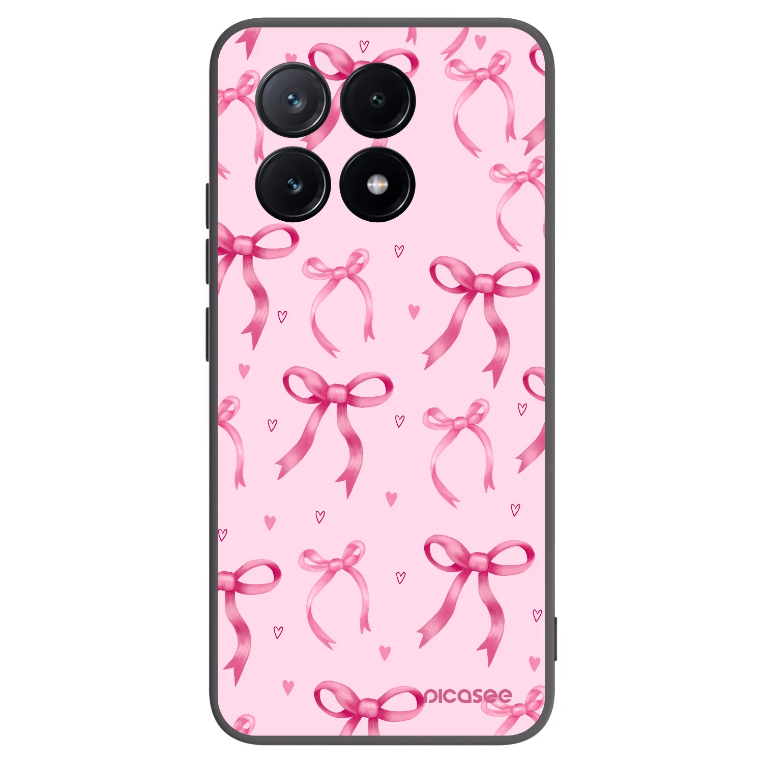 Picasee silikonowe czarne etui na Xiaomi Poco X6 Pro - Bow Aesthetic
