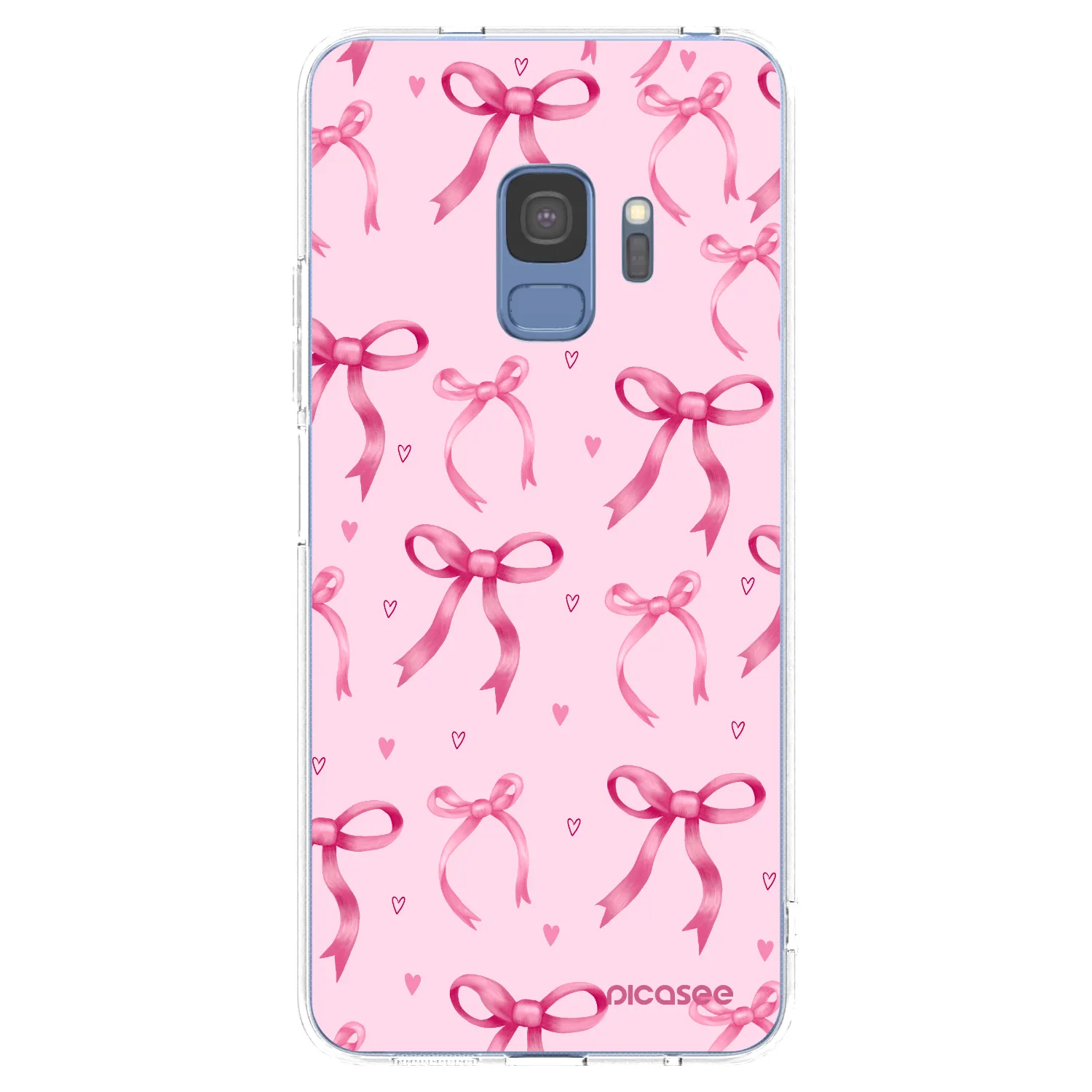 Picasee silikonowe przeźroczyste etui na Samsung Galaxy S9 G960F - Bow Aesthetic