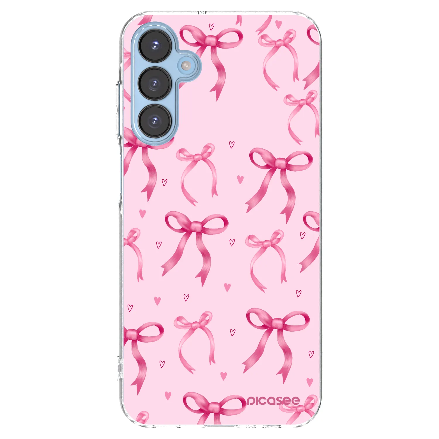 Picasee silikonowe przeźroczyste etui na Samsung Galaxy A15 A156B 5G - Bow Aesthetic
